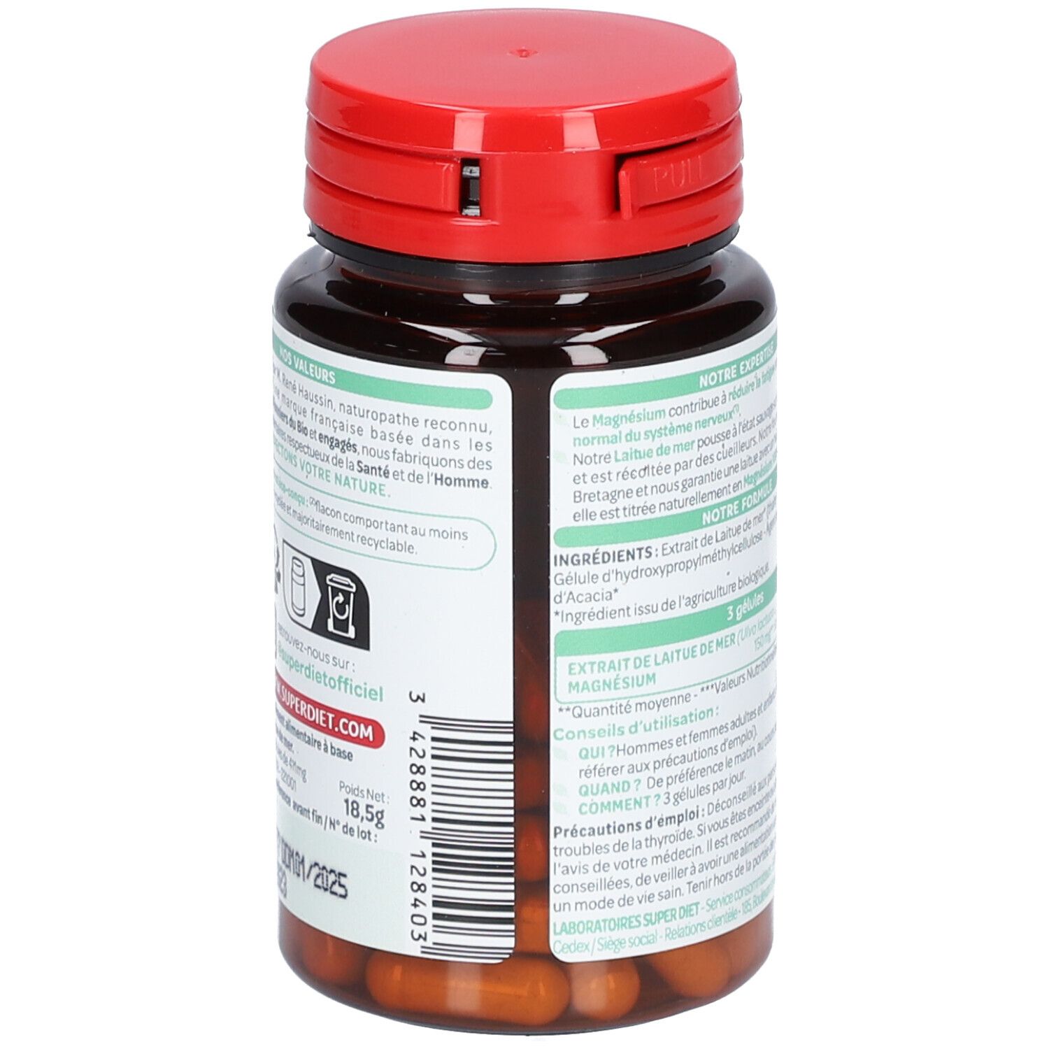 Biosens Magnésium Laitue De Mer - 30 Gélules - Neuf - Origine France