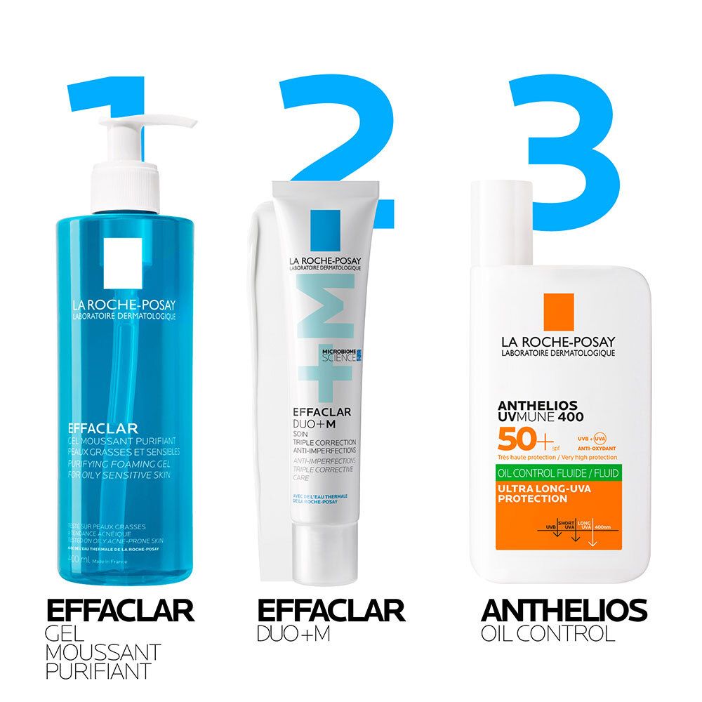 La Roche-Posay Effaclar DUO+M Soin triple correction anti-imperfections. Boutons & Points noirs, Marques post-acné, Anti-rechute 40ml