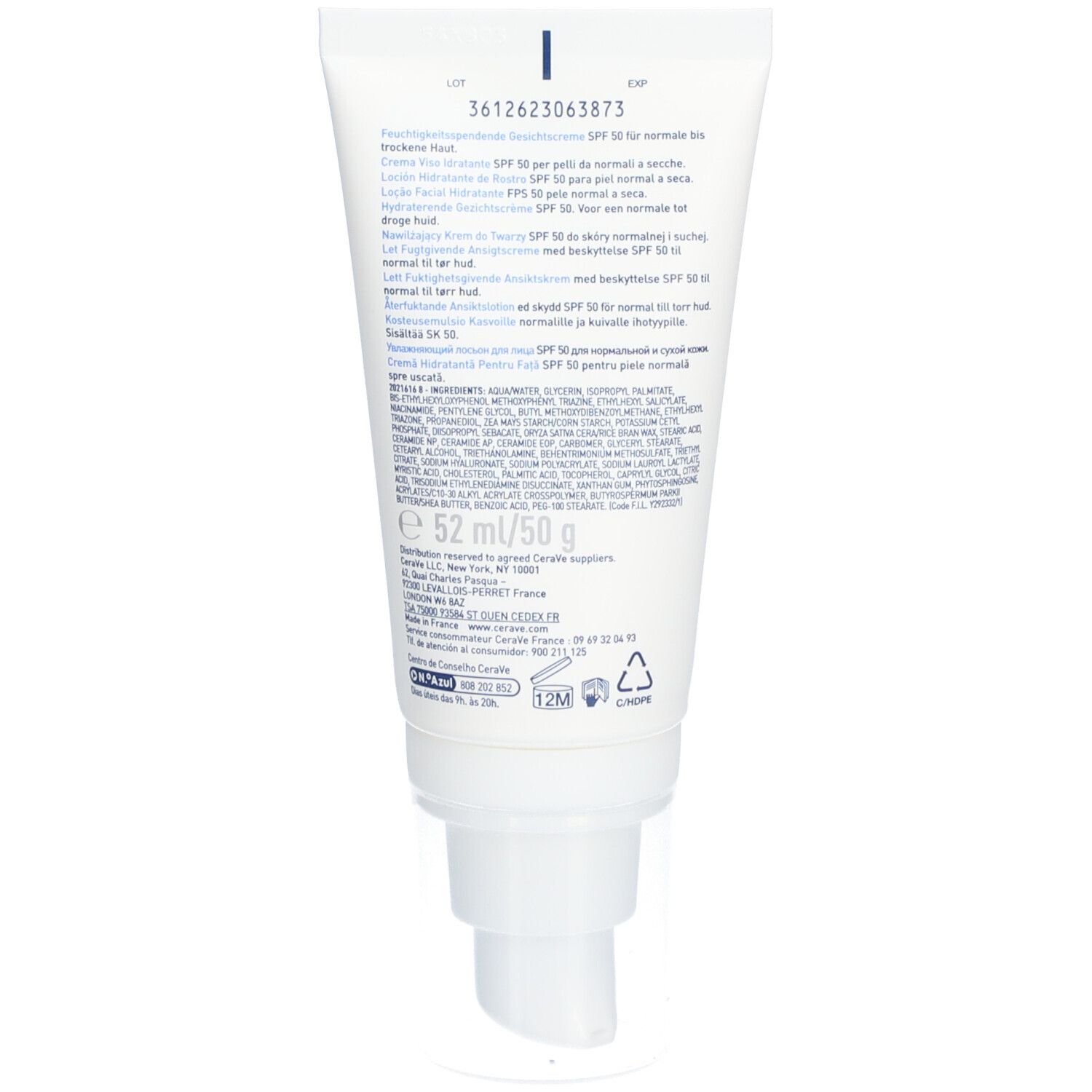 Lait Hydratant Visage Minus 417 - Pour Peaux Normales Et Sèches, 200ml