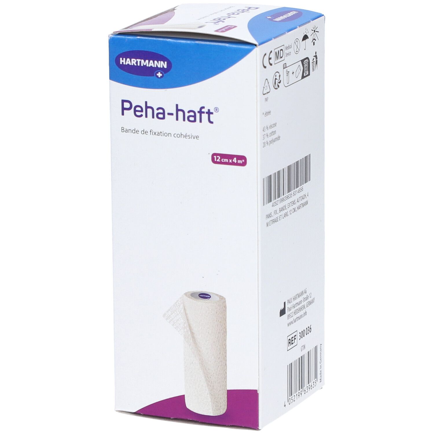 HARTMANN Peha-Haft Bande Cohésive 12 cm x 4 m