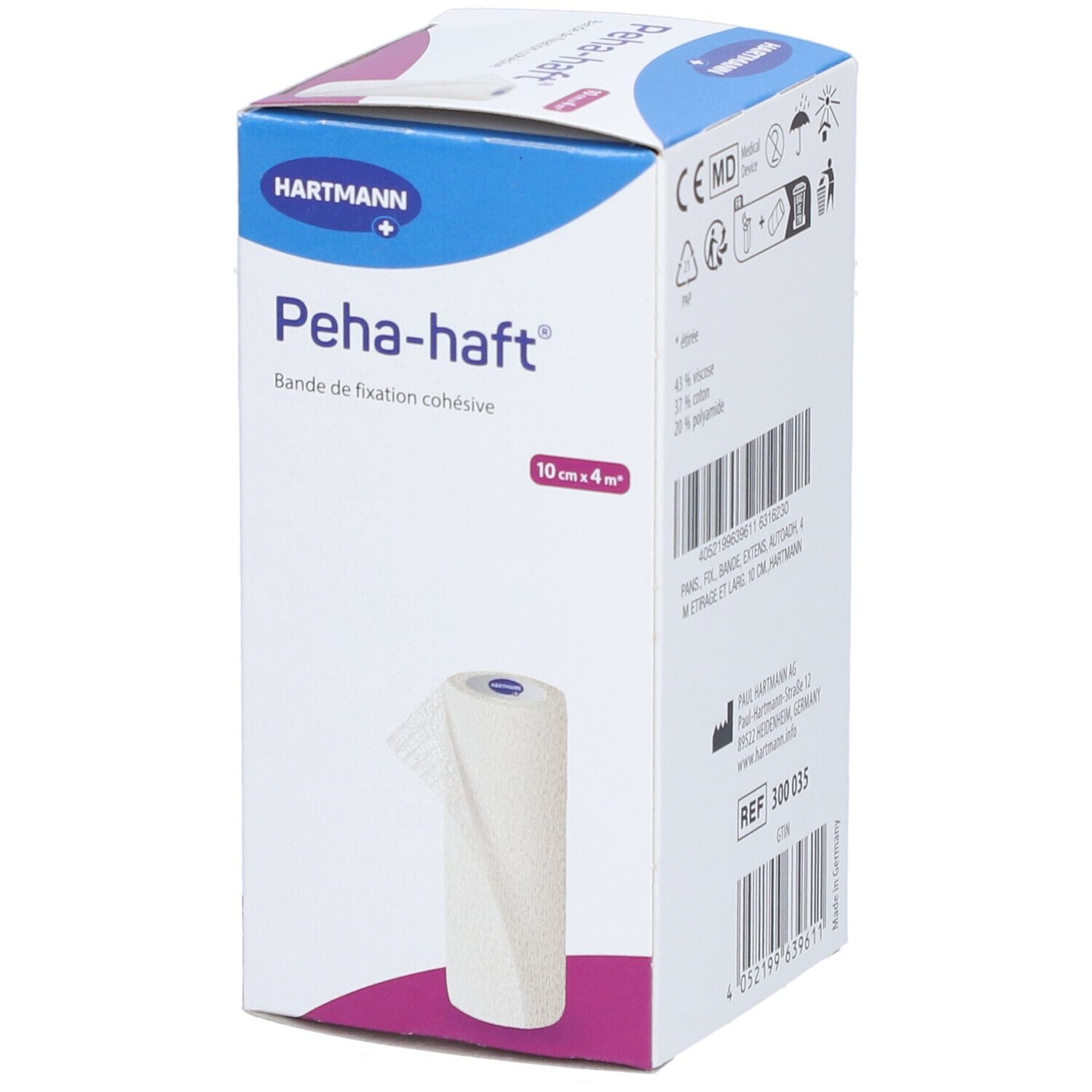 HARTMANN Peha-Haft Bande Cohésive 10 cm x 4 m