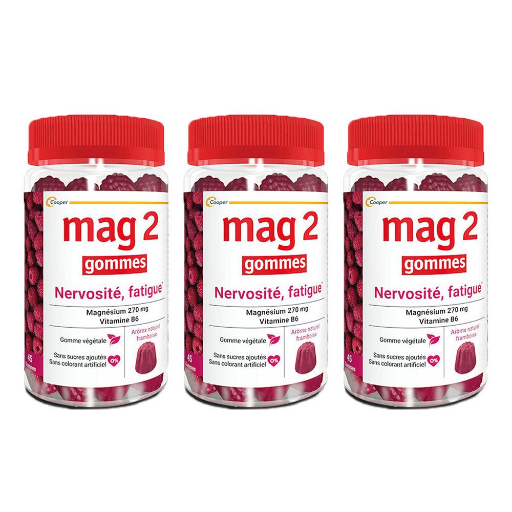 Mag 2 Gommes Framboise - Nervosité et Fatigue