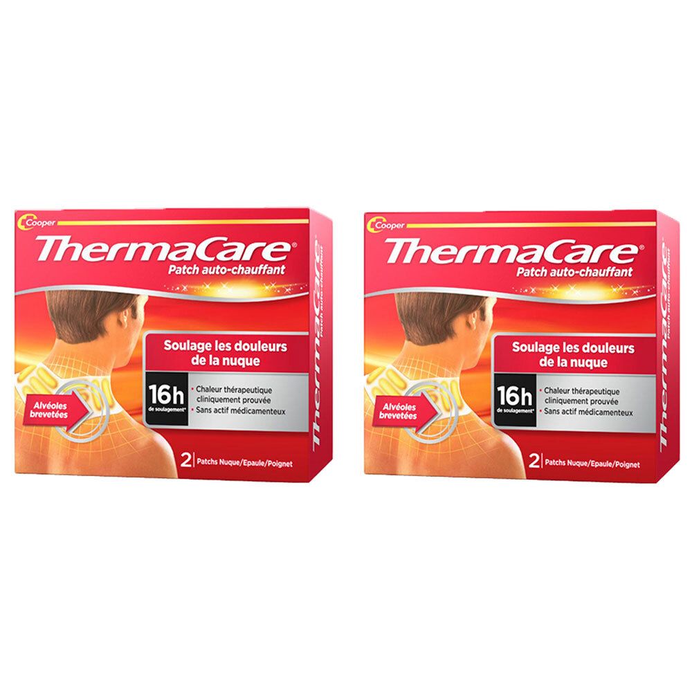 Thermacare Patch Auto-Chauffant Nuque - 2 Boîtes de 2