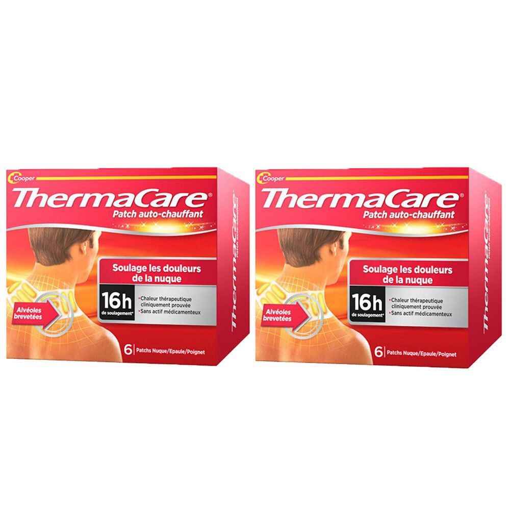 Thermacare Patch Auto-Chauffant Nuque - 2 x Boîte de 6