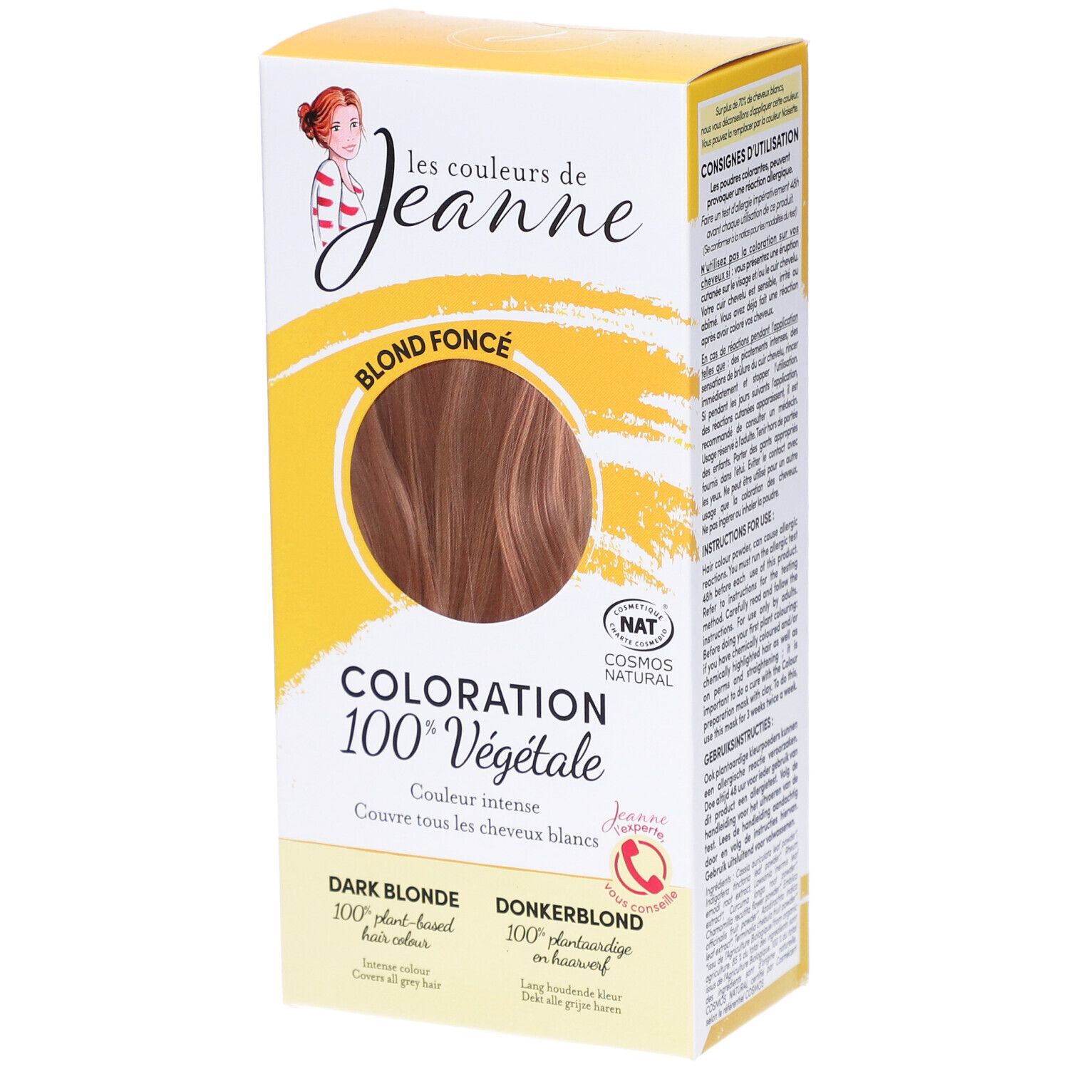 Coloration Blond foncé 100% végétale 100 g