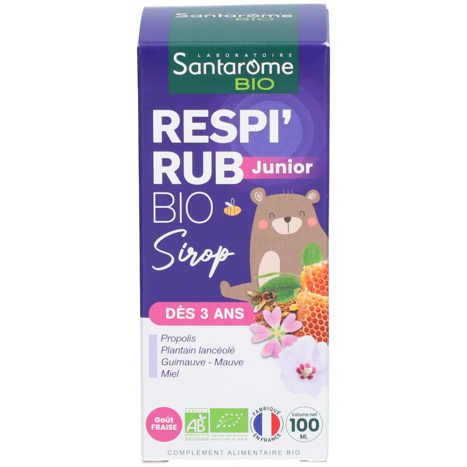 Santarome Bio Respi'Rub Junior Bio Sirop