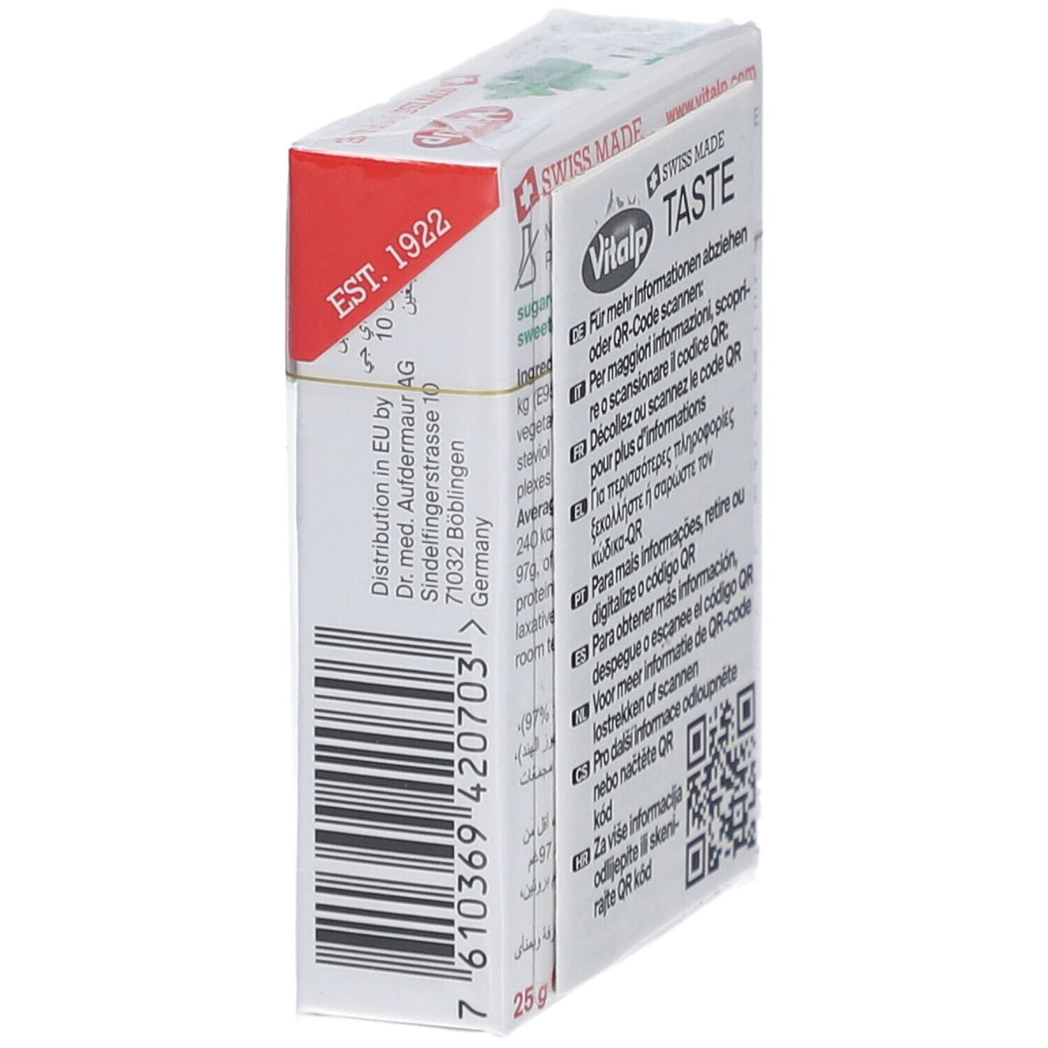Vitalp Bonbons à la Menthe Sans Sucre