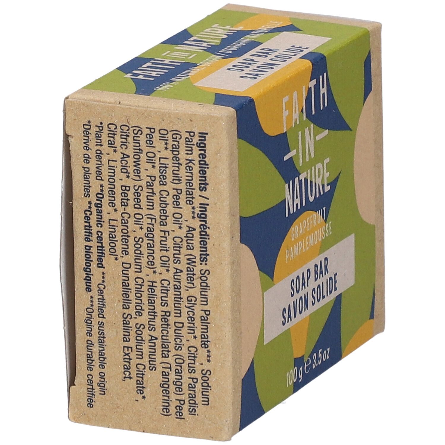 FAITH IN NATURE Savon solide pamplemousse