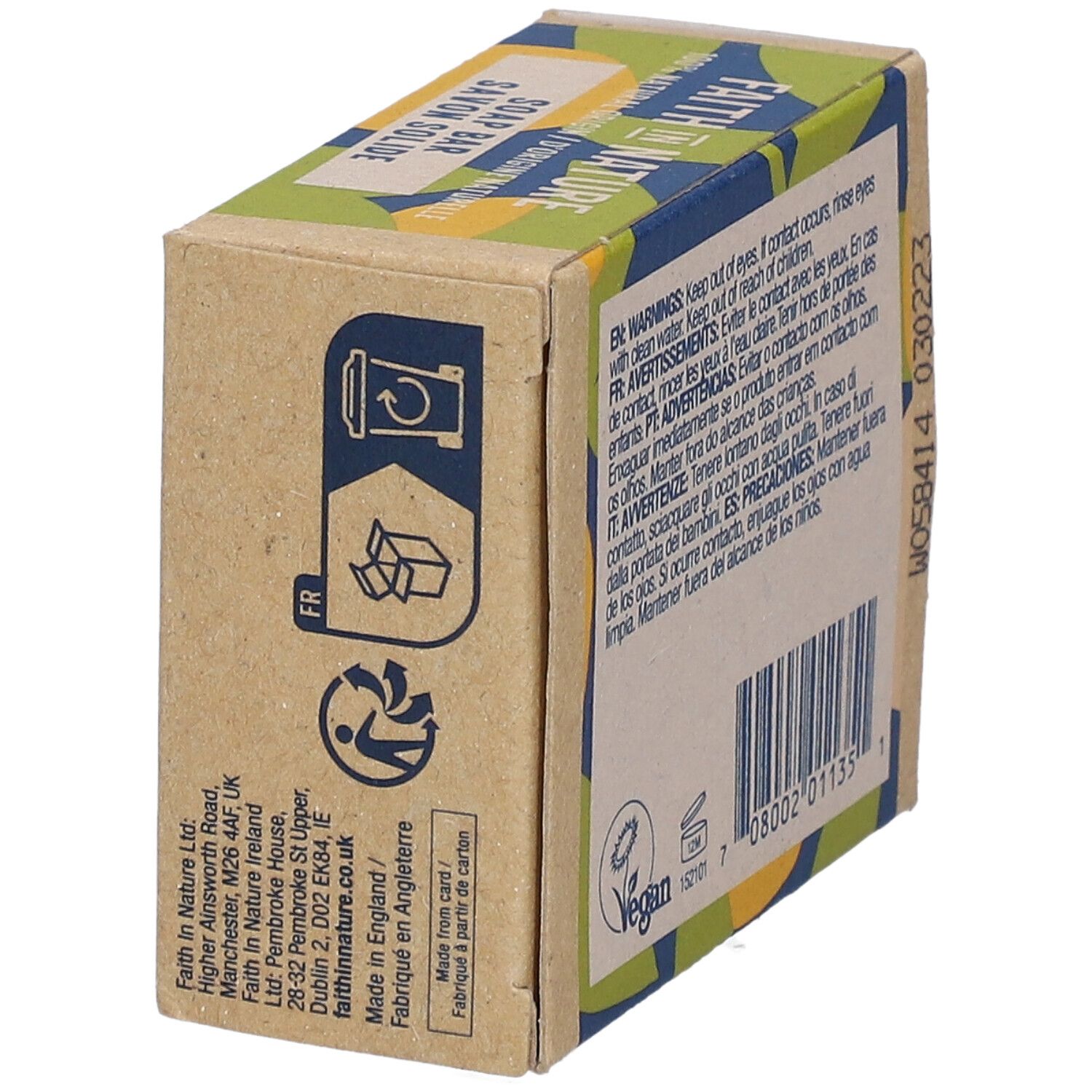 FAITH IN NATURE Savon solide pamplemousse