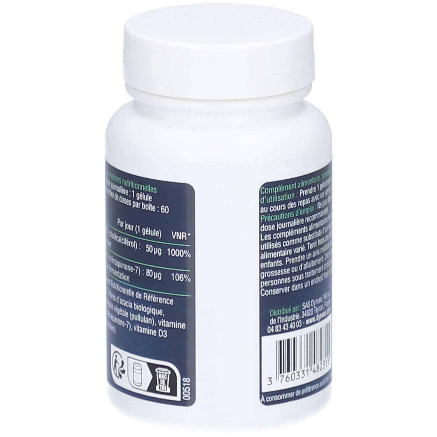 DYNVEO Vitamine D3 + K2 MK-7