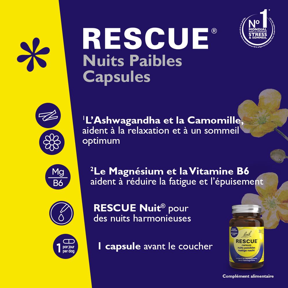 RESCUE® Nuits Paisibles Capsules