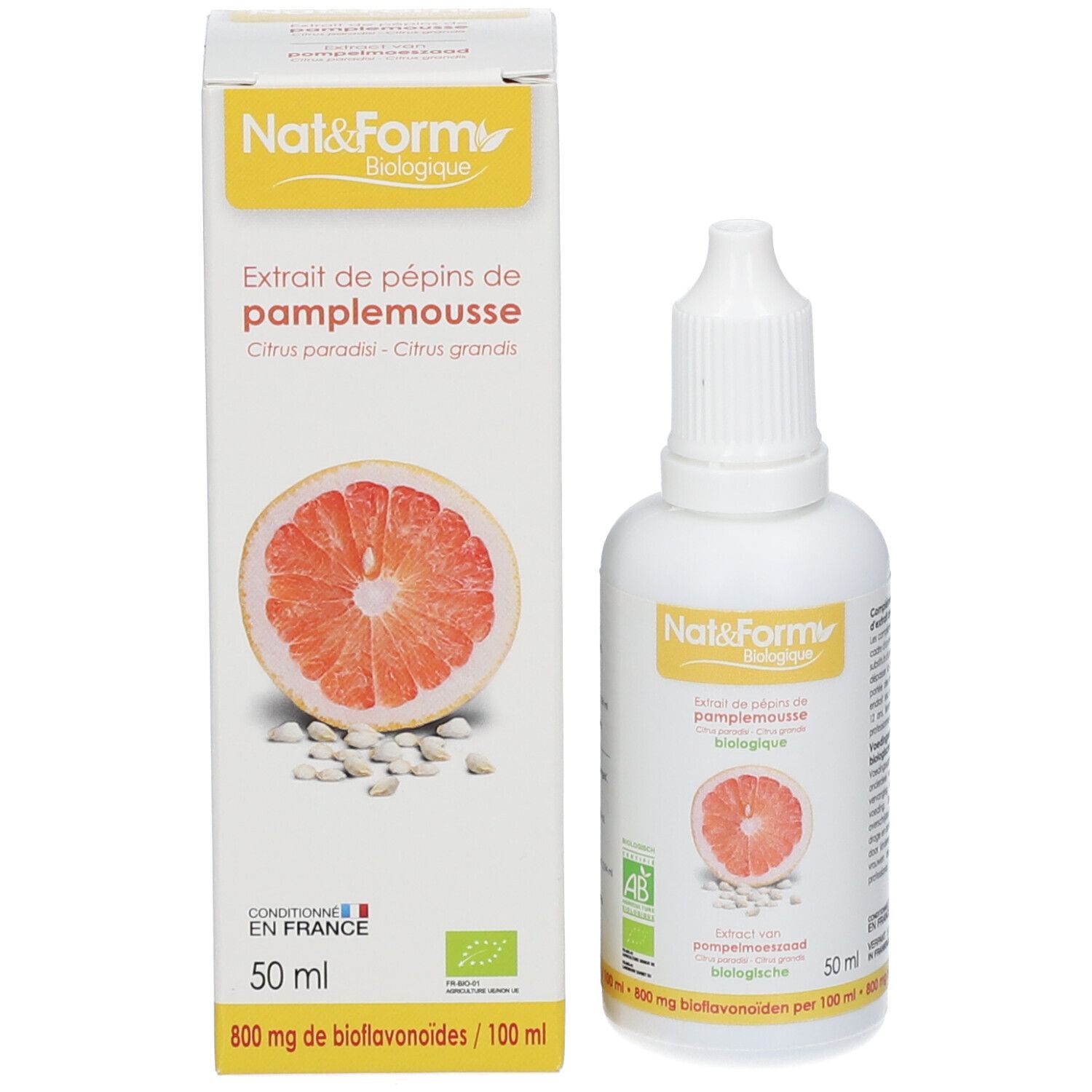 Nat&Form EXTRAIT DE PÉPINS DE PAMPLEMOUSSE