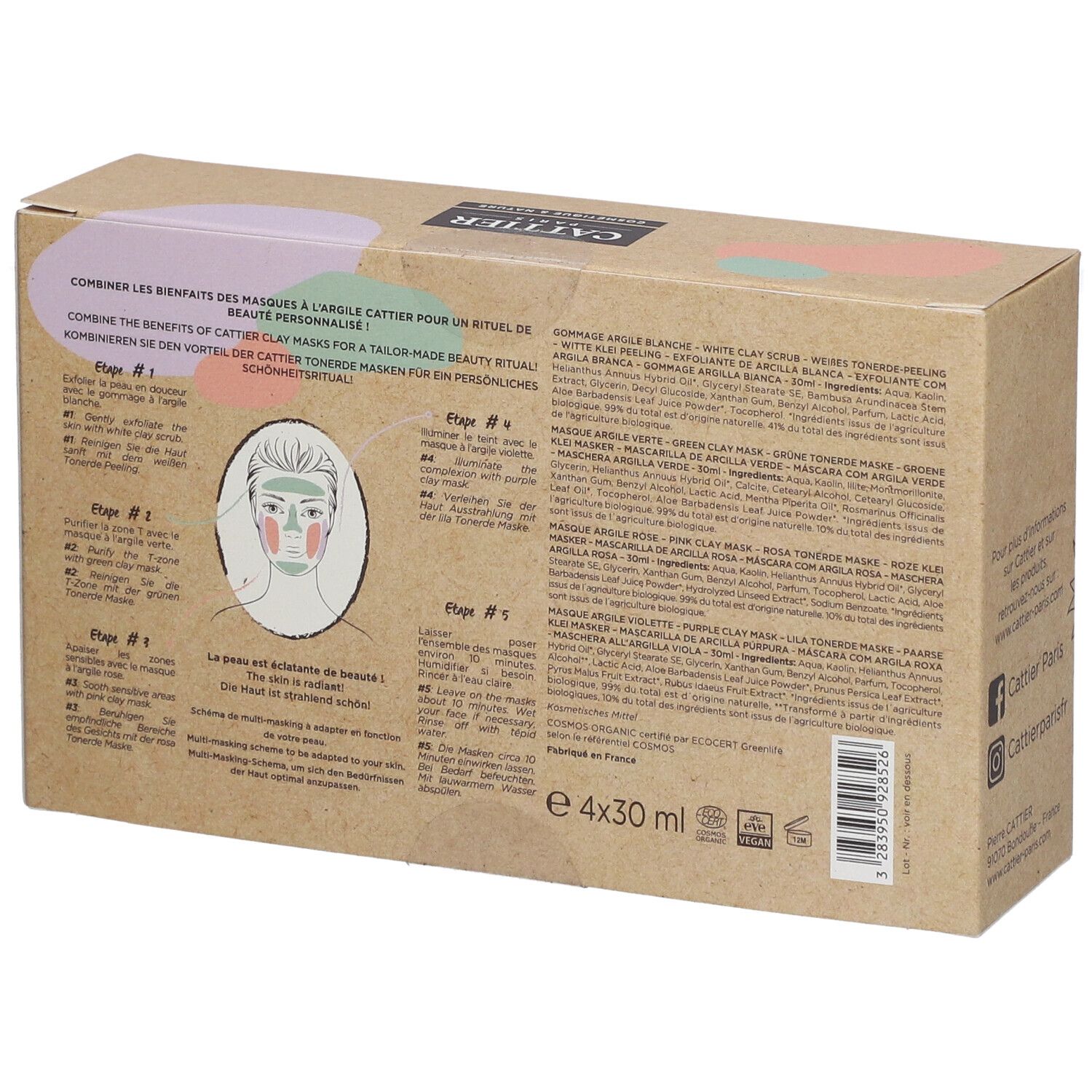 CATTIER Coffret Multi-masking à l'argile