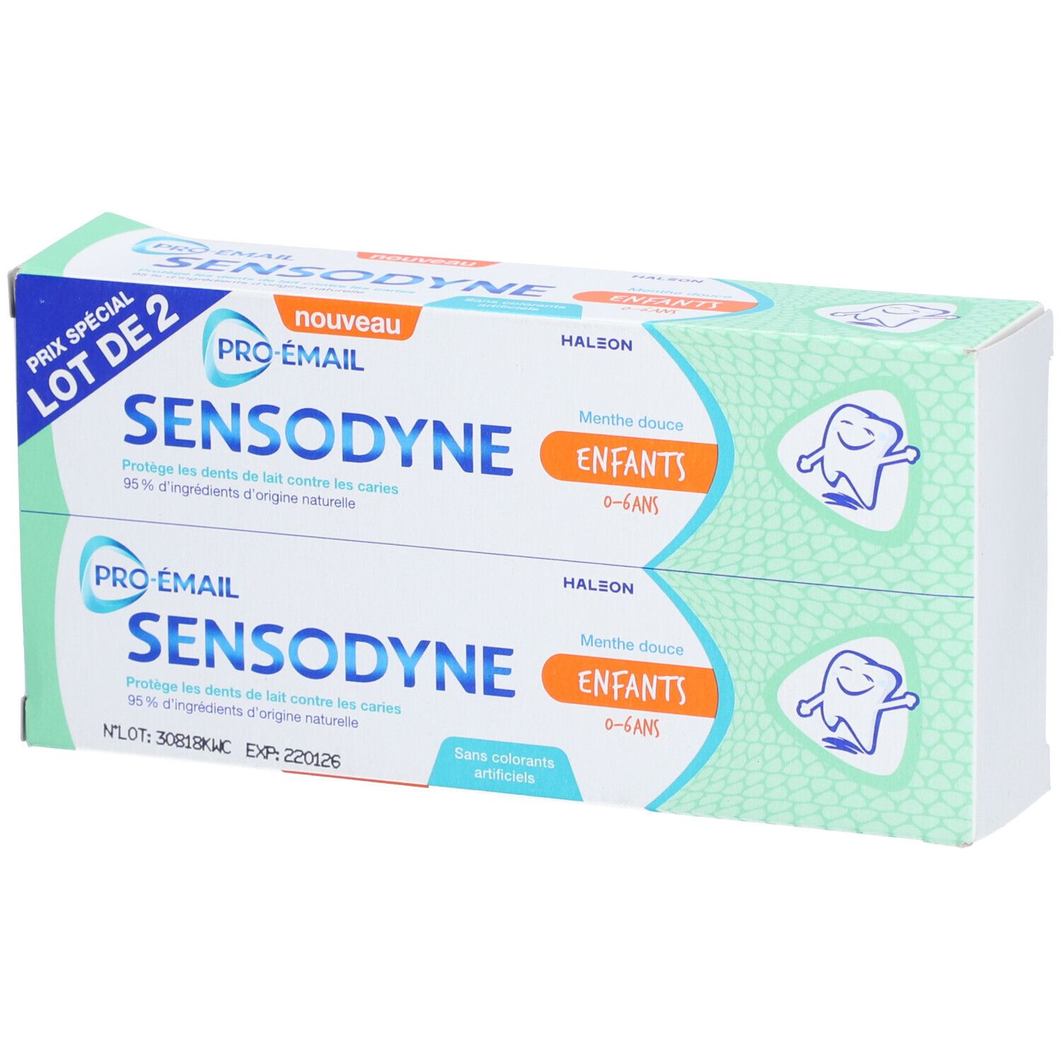 SENSODYNE Pro-émail Dentifrice Enfants 0-6 ans à la menthe douce