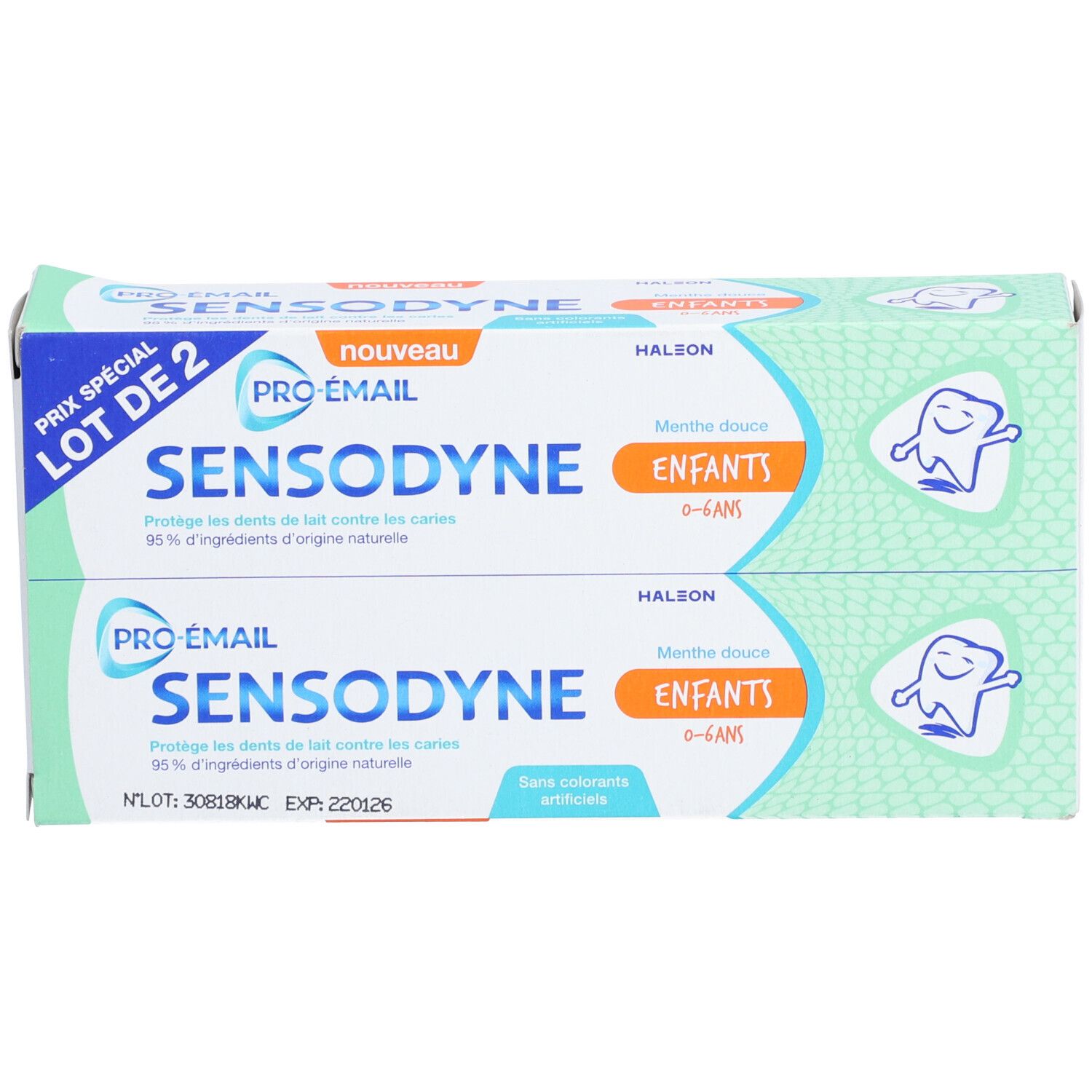 SENSODYNE Pro-émail Dentifrice Enfants 0-6 ans à la menthe douce