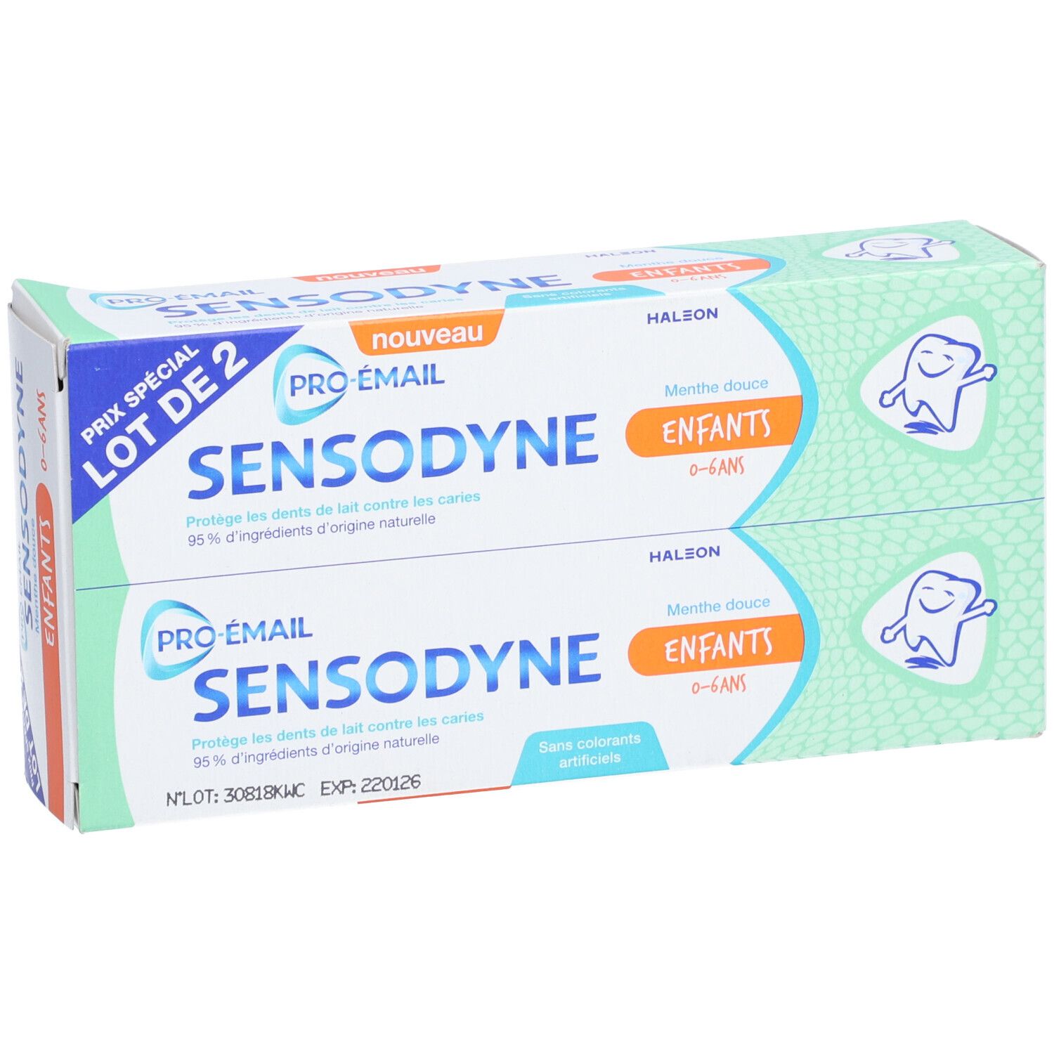 SENSODYNE Pro-émail Dentifrice Enfants 0-6 ans à la menthe douce
