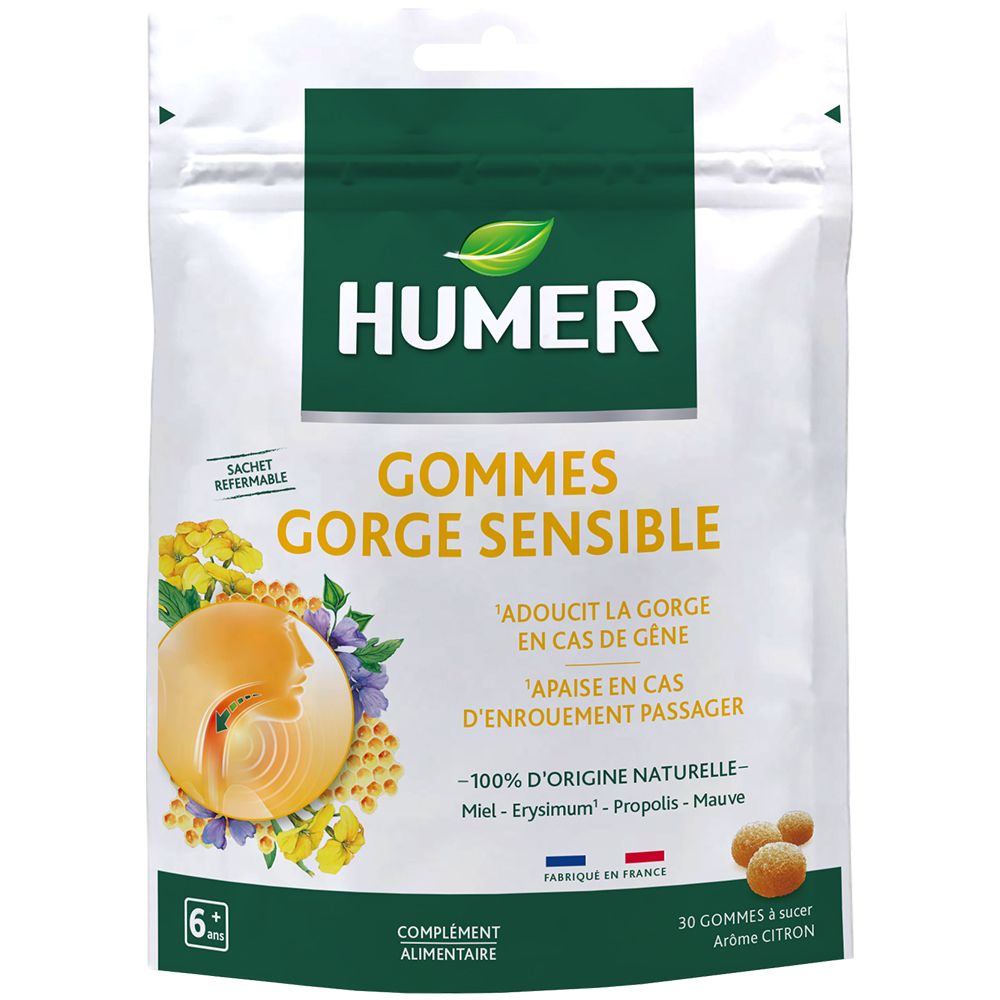 HUMER Gommes gorge sensible