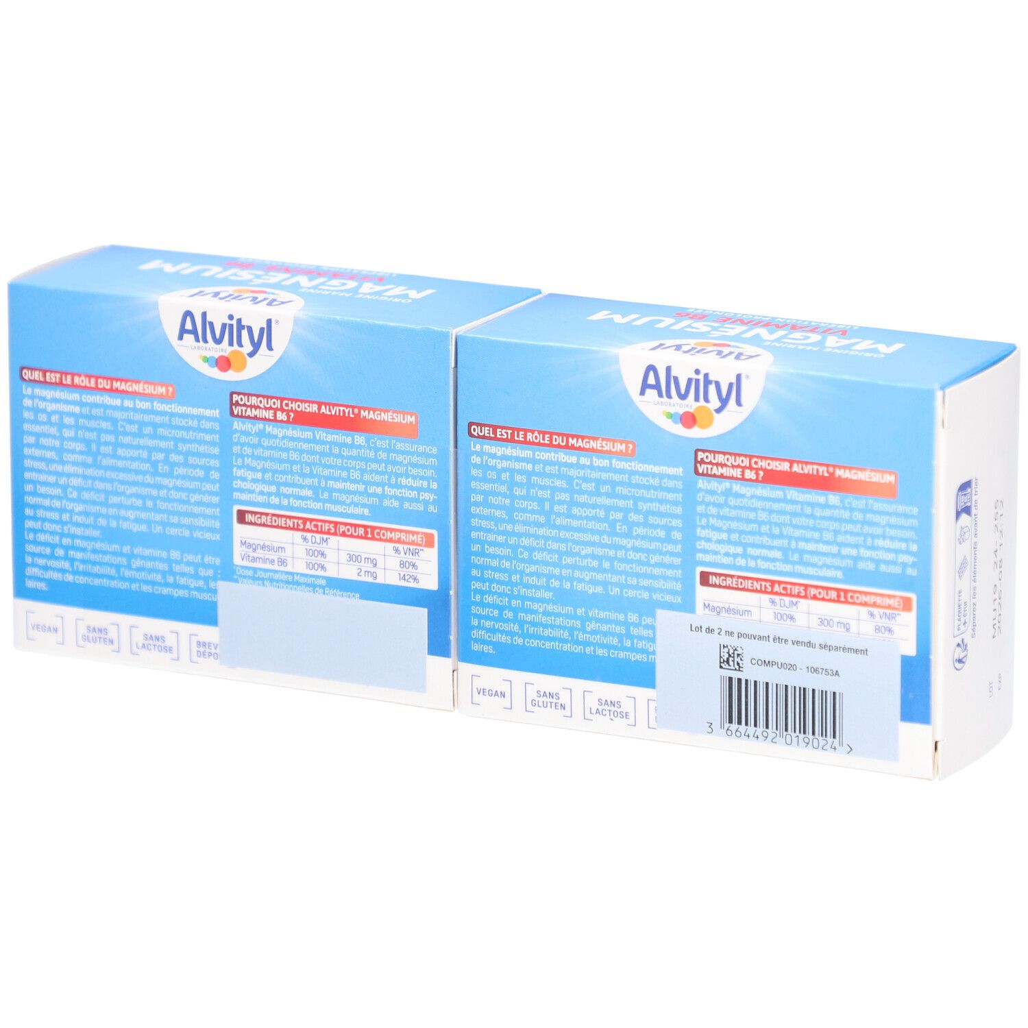 Alvityl Magnésium Vitamine B6