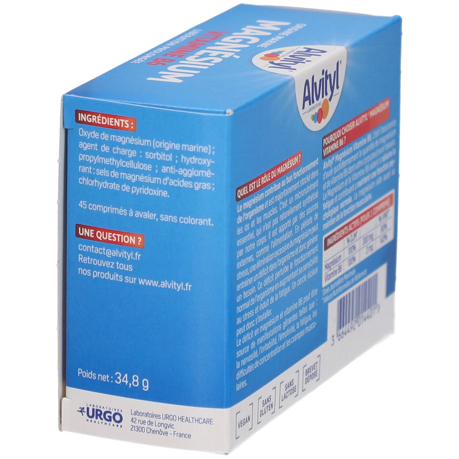 Alvityl Magnésium Vitamine B6
