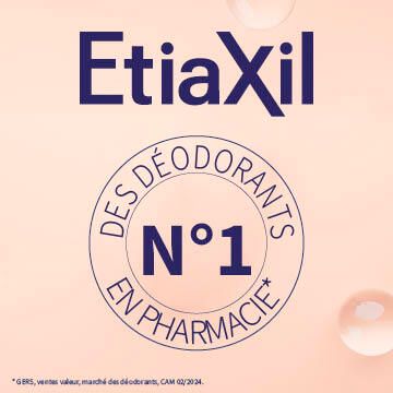 Logo EtiaXil. Texte: N°1 en pharmacie.