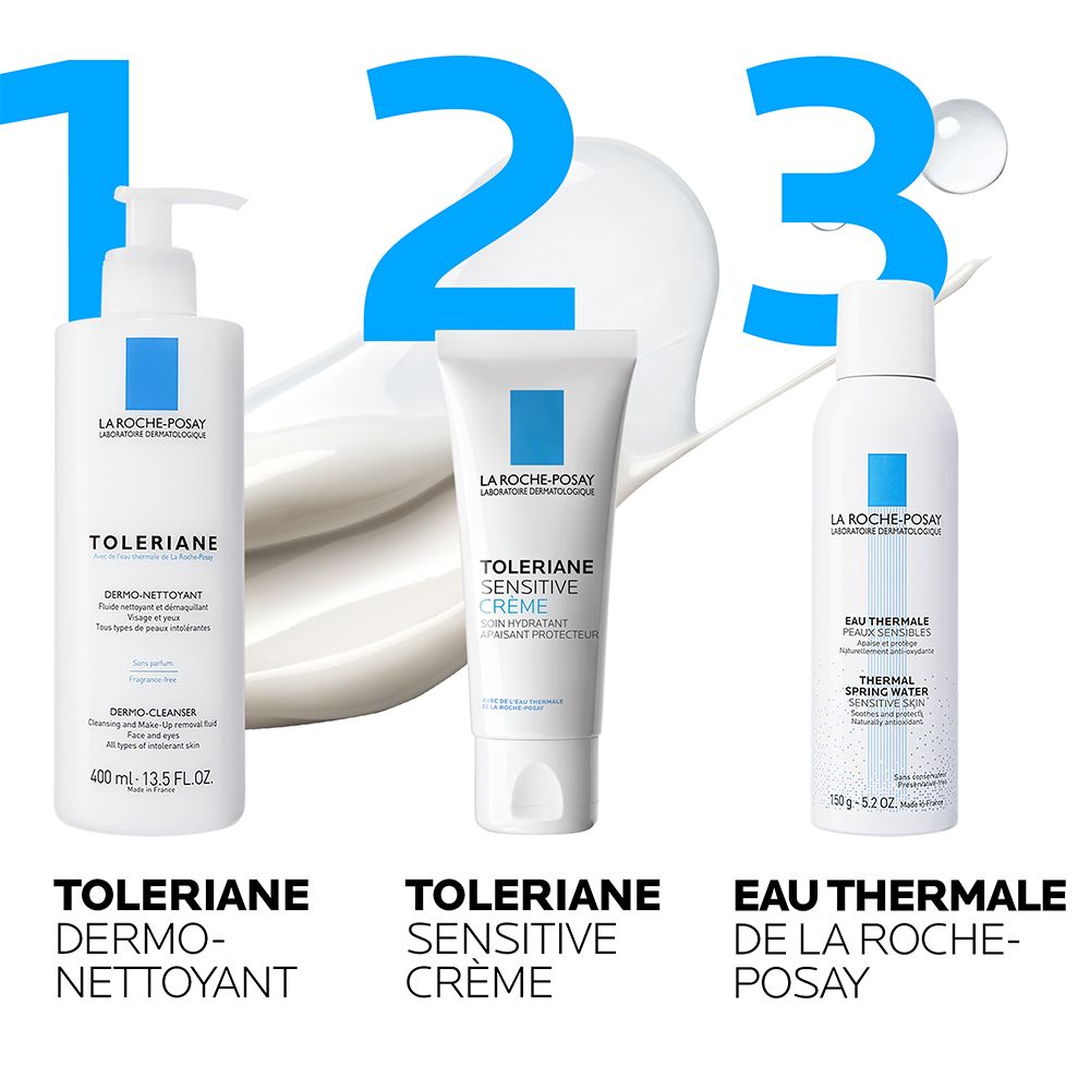 LA ROCHE POSAY TOLERIANE SENSITIVE Riche Soin Hydratant + LIPIKAR AP+ Huile Lavante