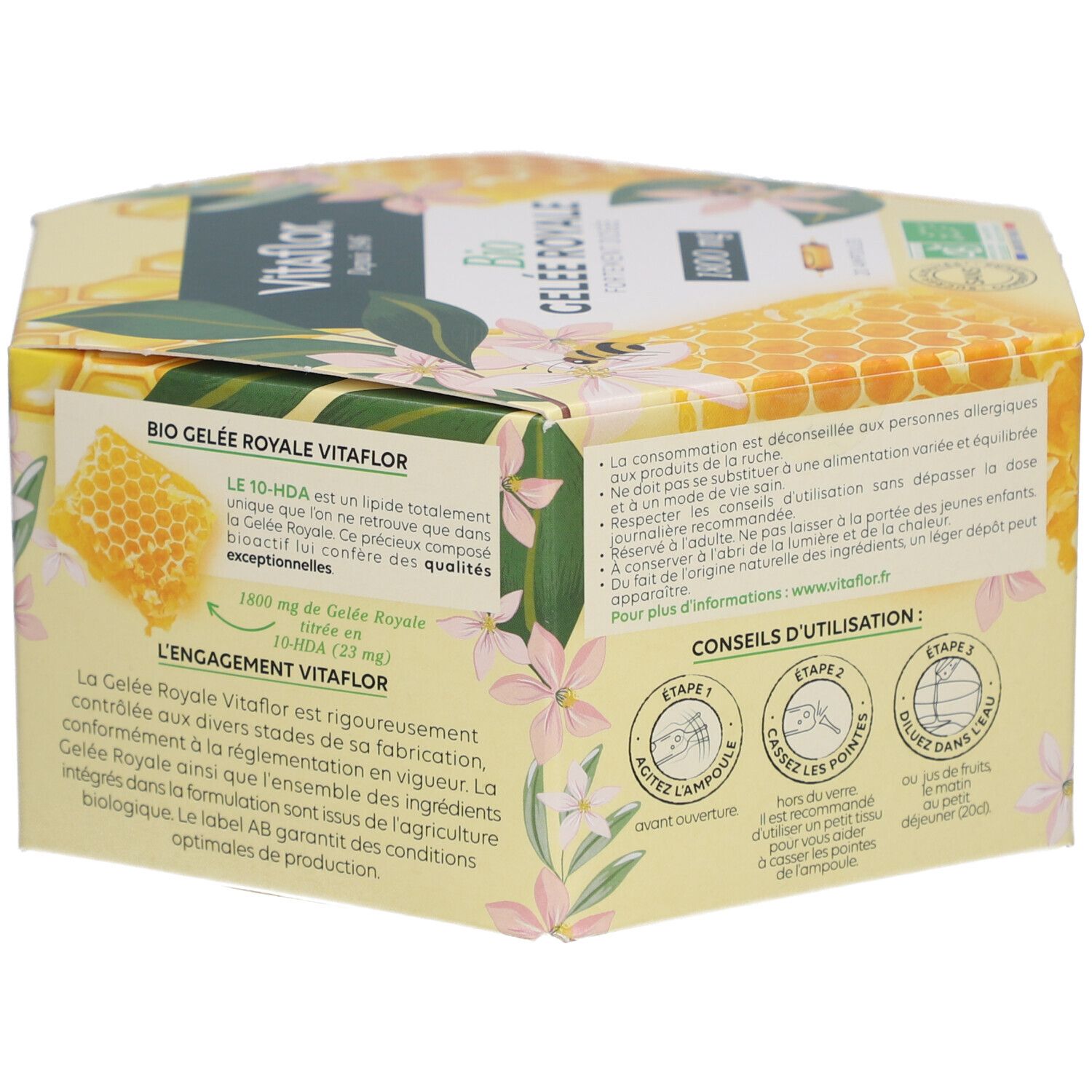 Vitaflor Gelée Royale 1800mg Bio