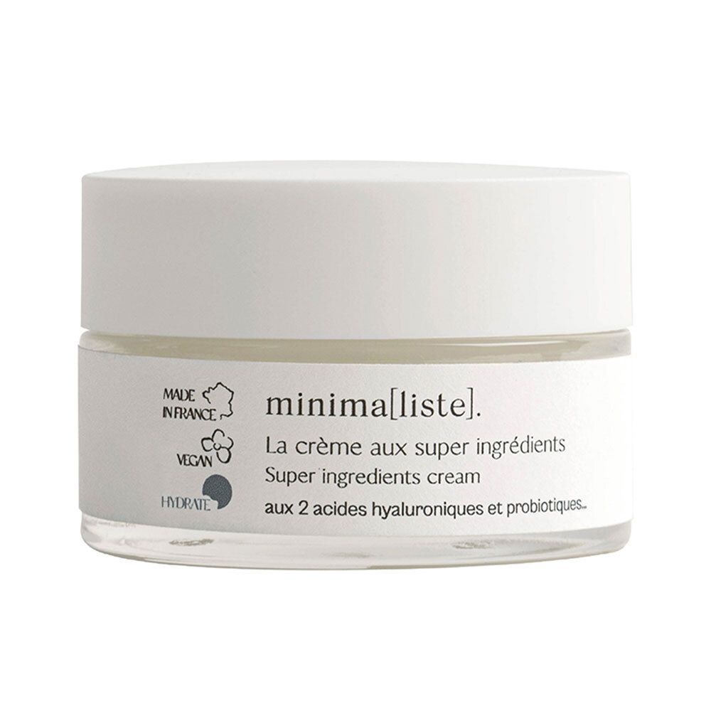 Minimaliste la crème aux super ingrédients