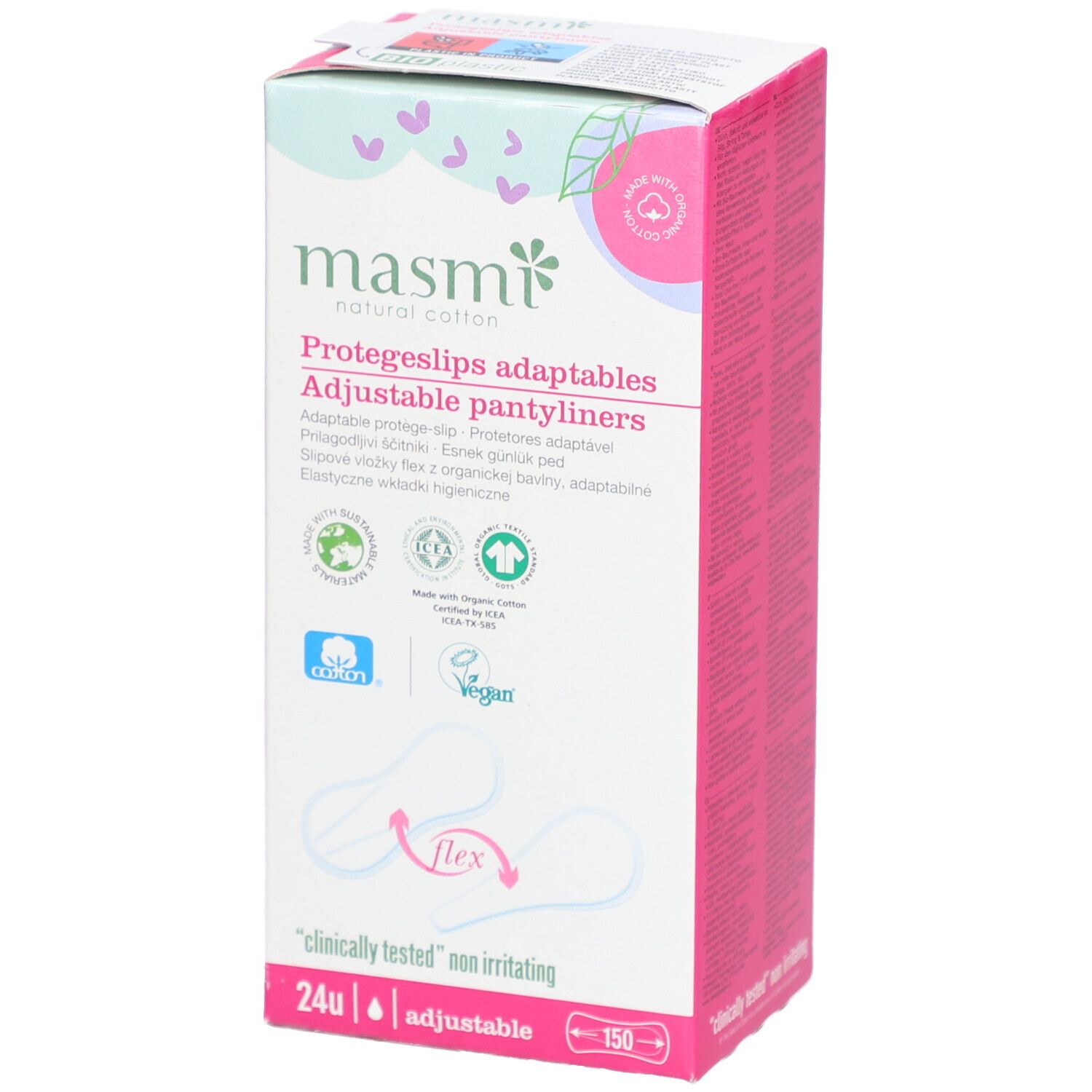 MASMI Bio protège-slips Ajustables