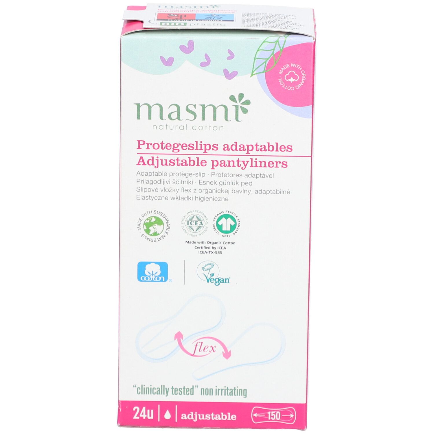 MASMI Bio protège-slips Ajustables