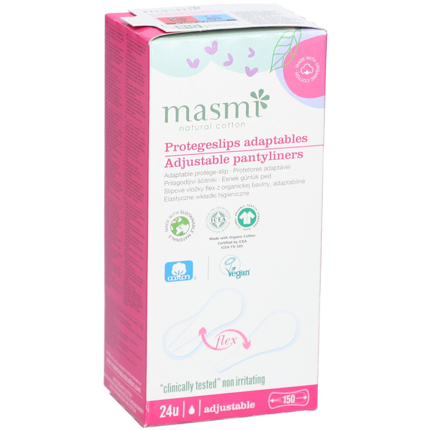 MASMI Bio protège-slips Ajustables