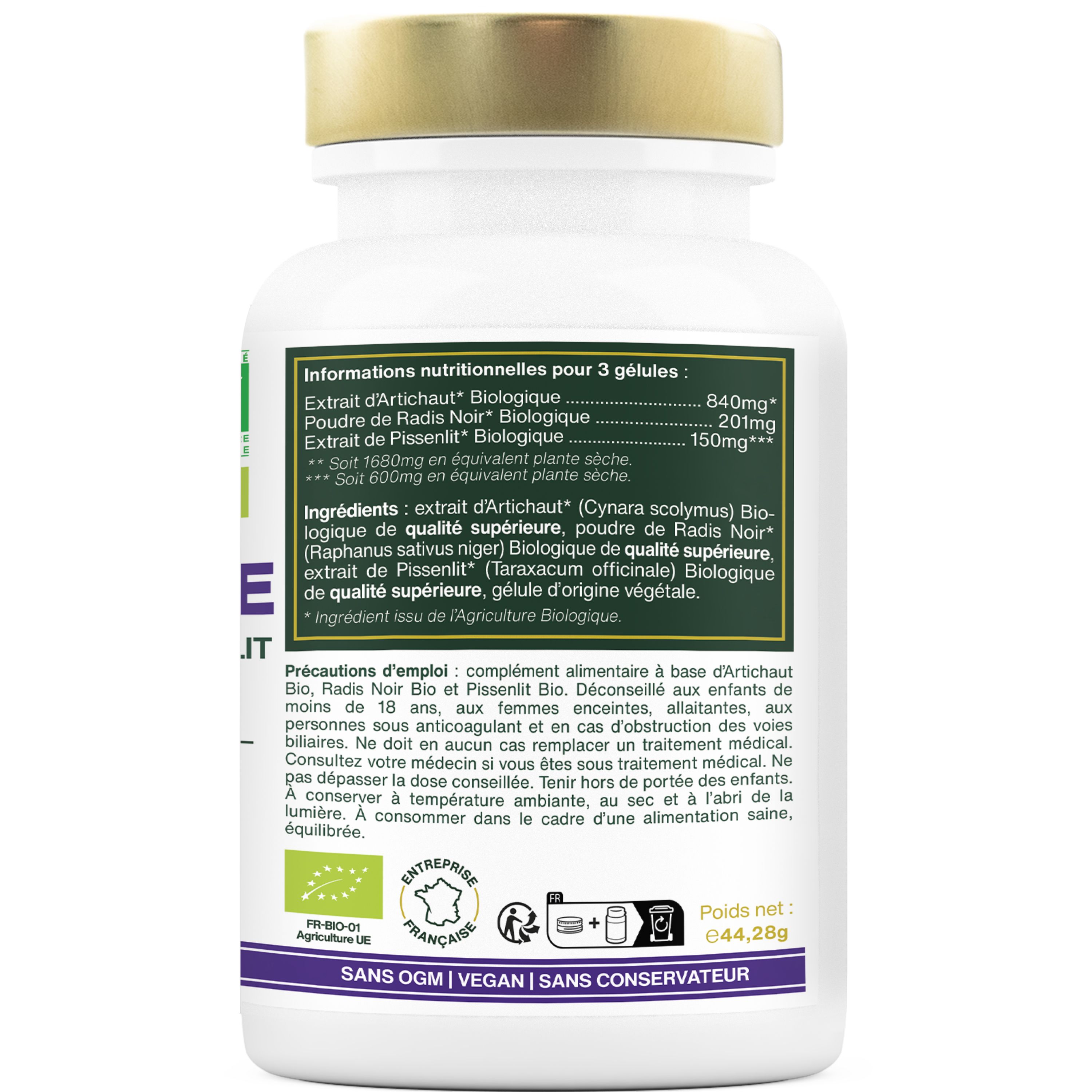 amoseeds COMPLEXE FOIE BIO - ARTICHAUT, RADIS NOIR, PISSENLIT