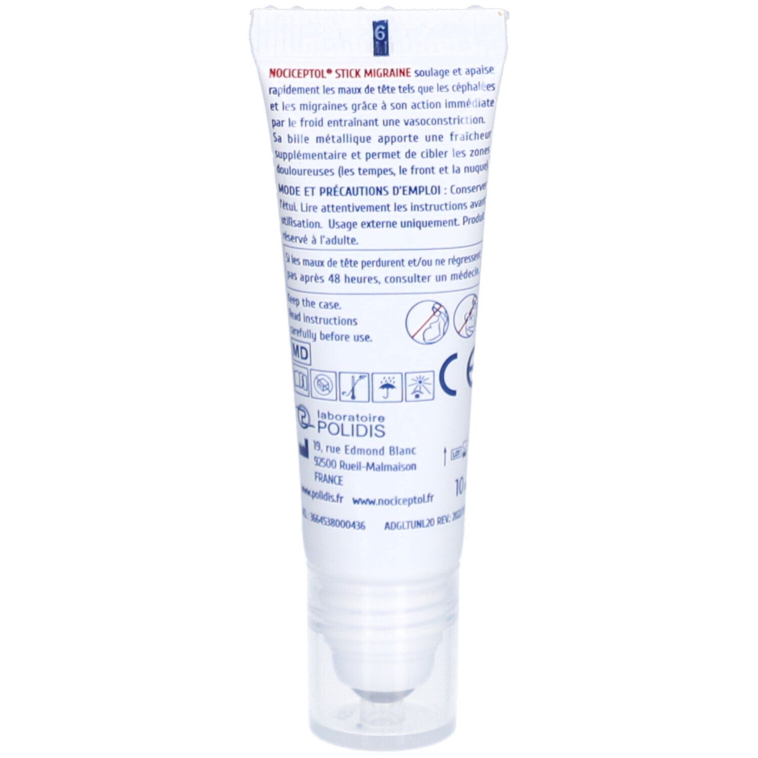 Nociceptol Stick Migraine Effet Froid