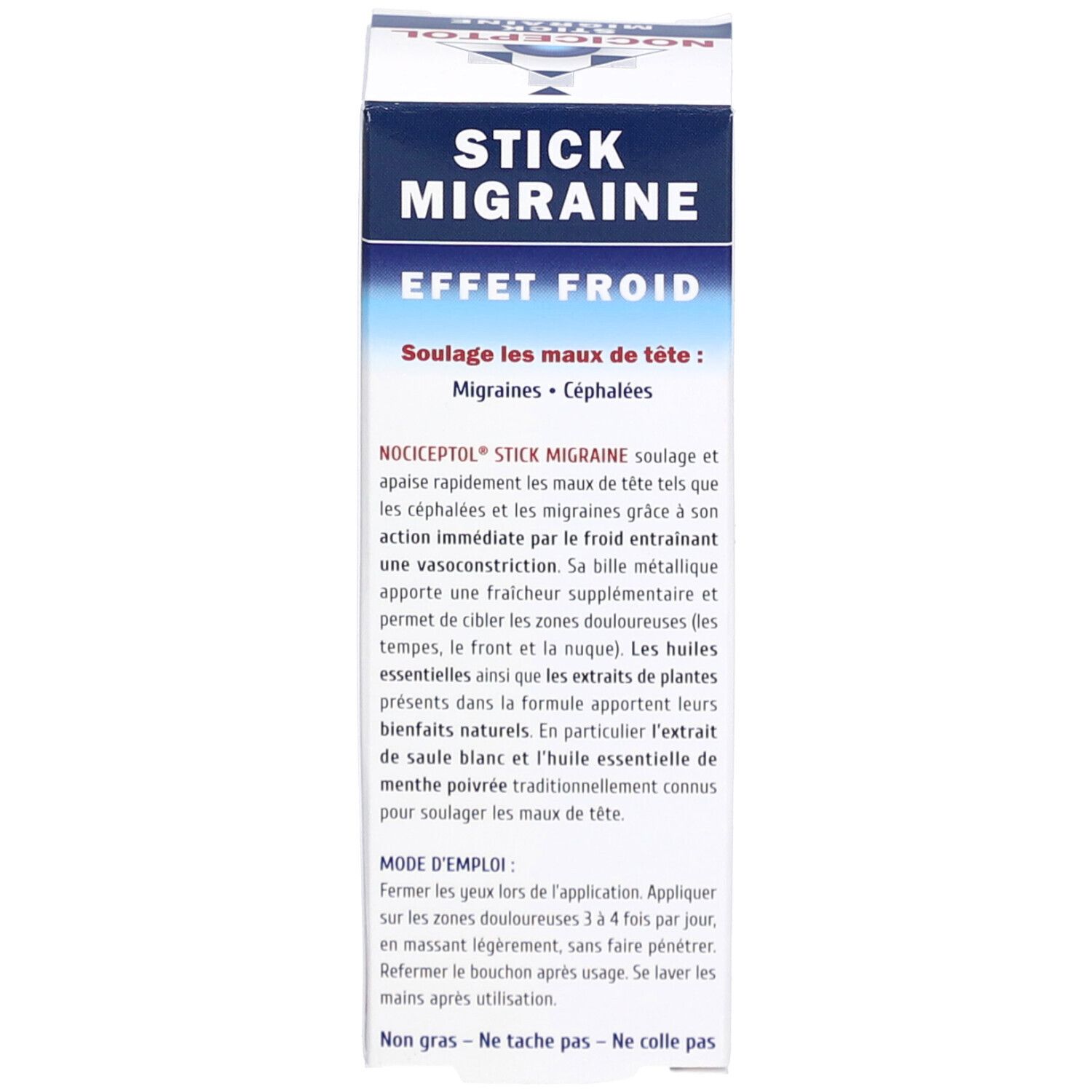 Nociceptol Stick Migraine Effet Froid