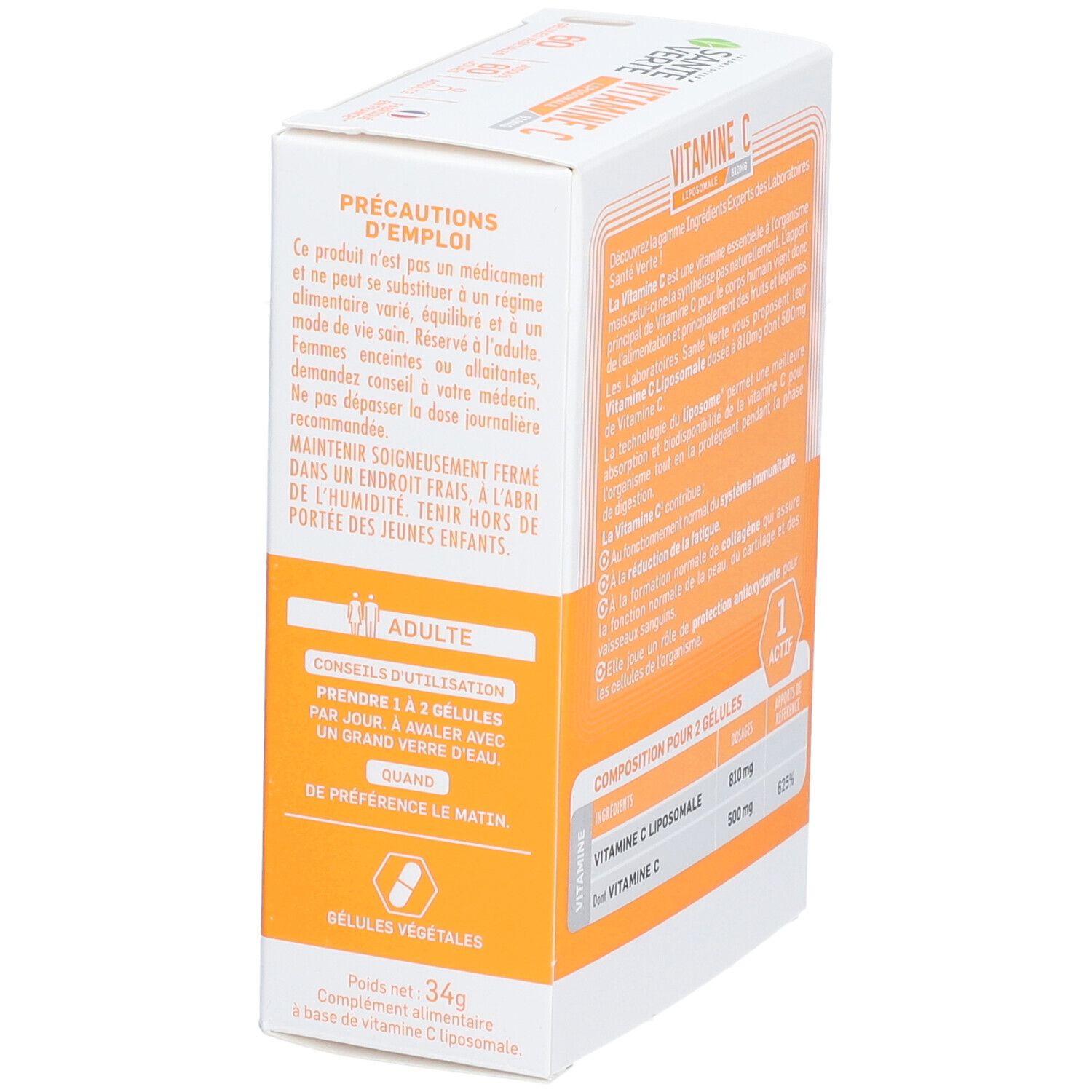 SANTE VERTE Vitamine C Liposomale 810 mg