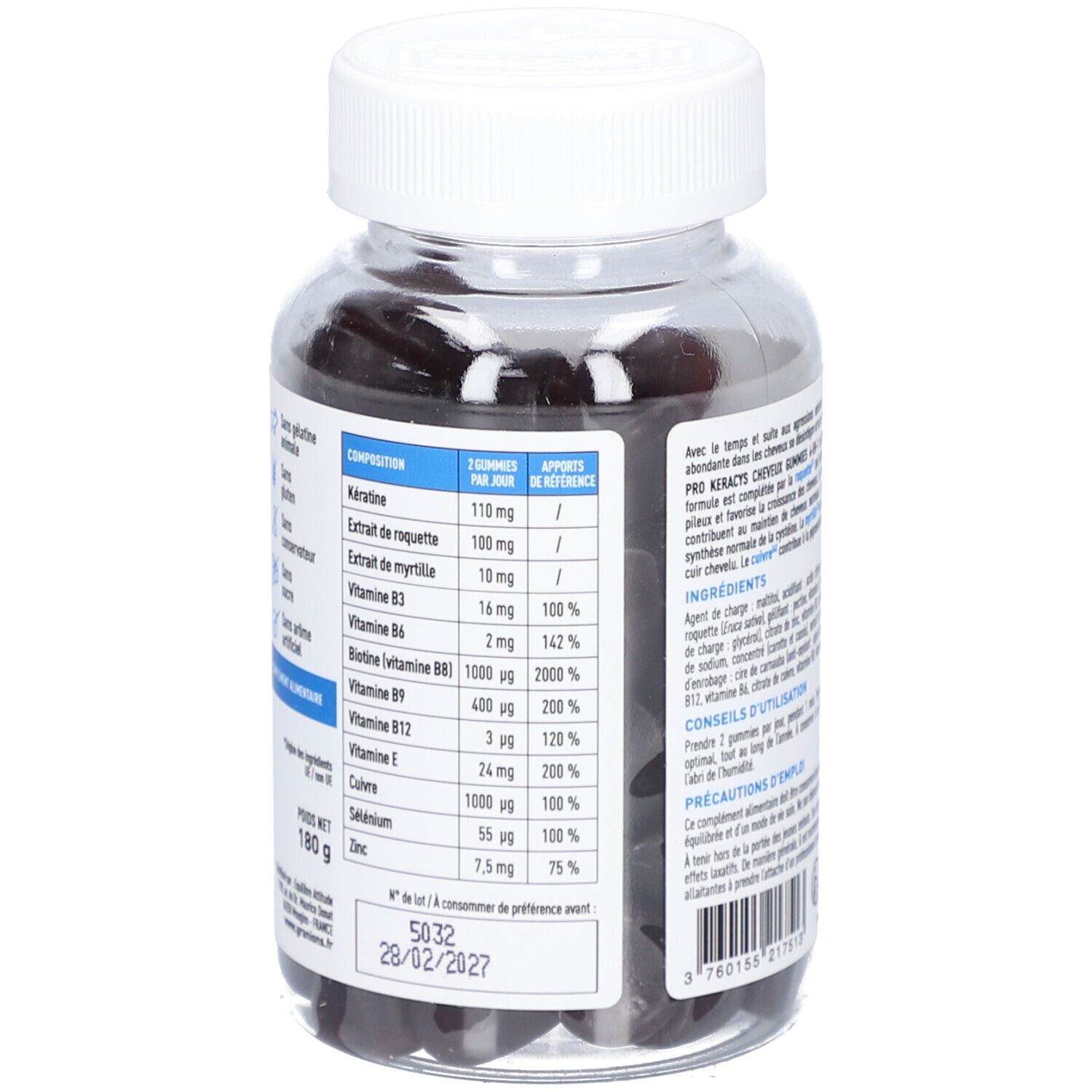 GRANIONS Pro Keracys Gummies 4-en-1