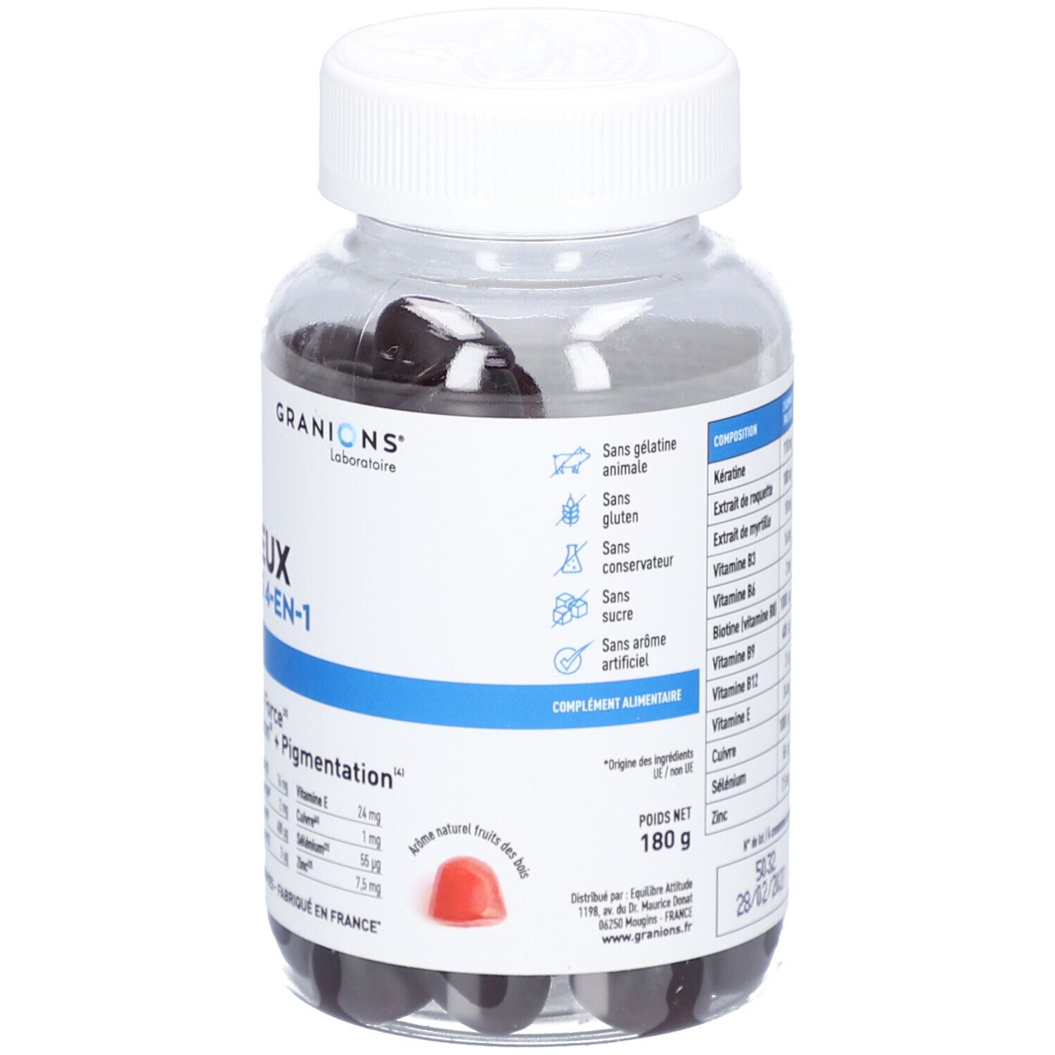 GRANIONS Pro Keracys Gummies 4-en-1