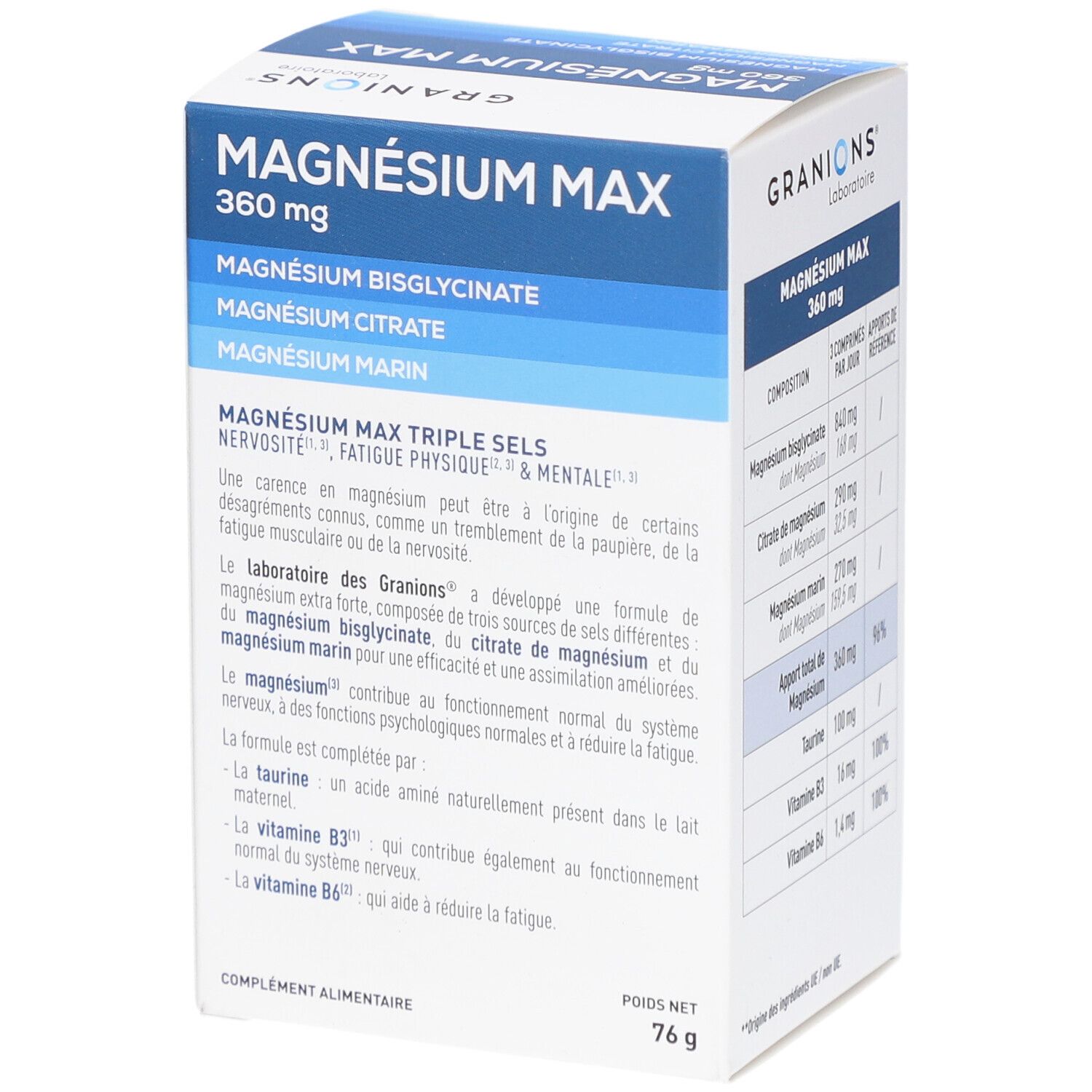 GRANIONS Magnésium Max