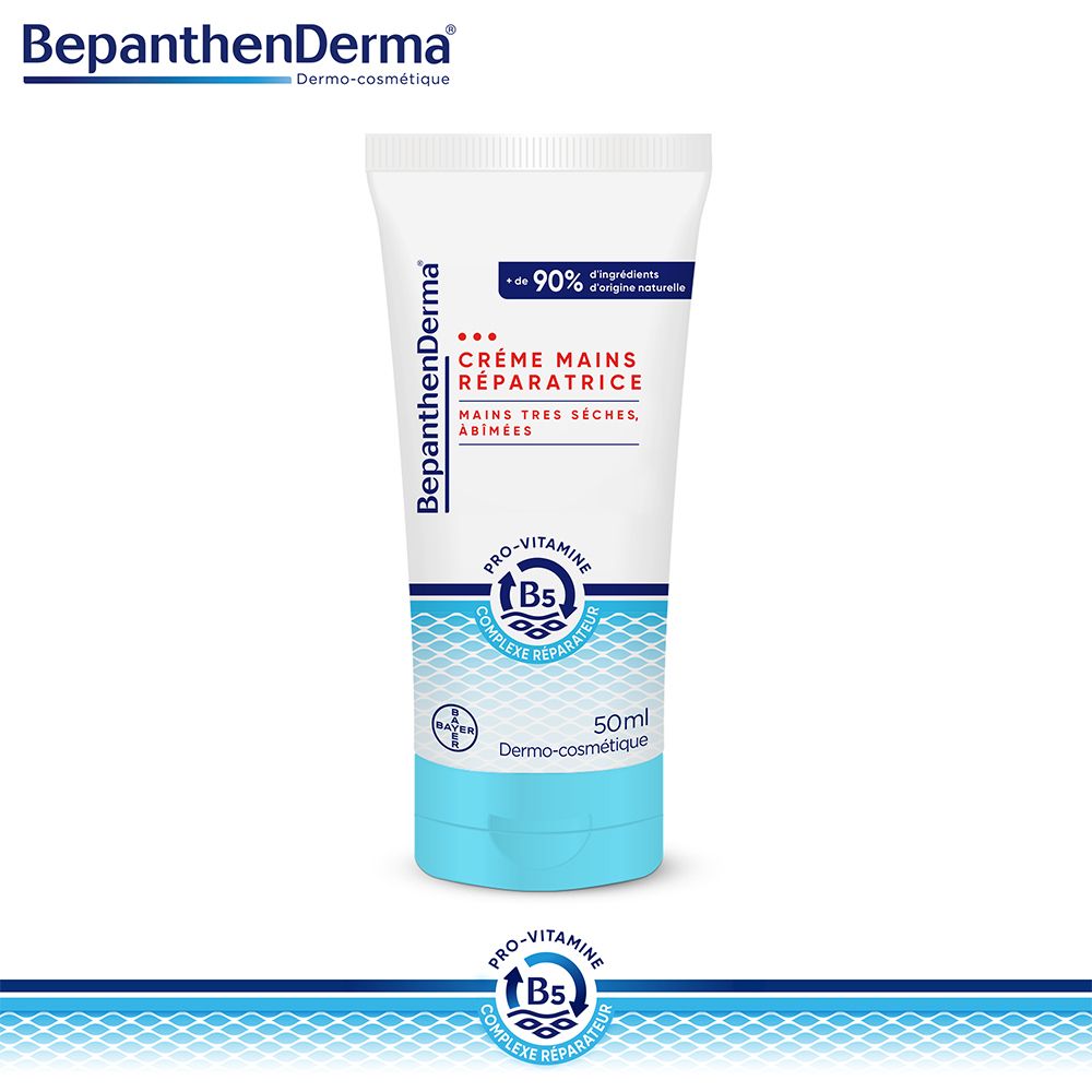 BepanthenDerma® Crème Mains Réparatrice Mains très sèches et abimées
