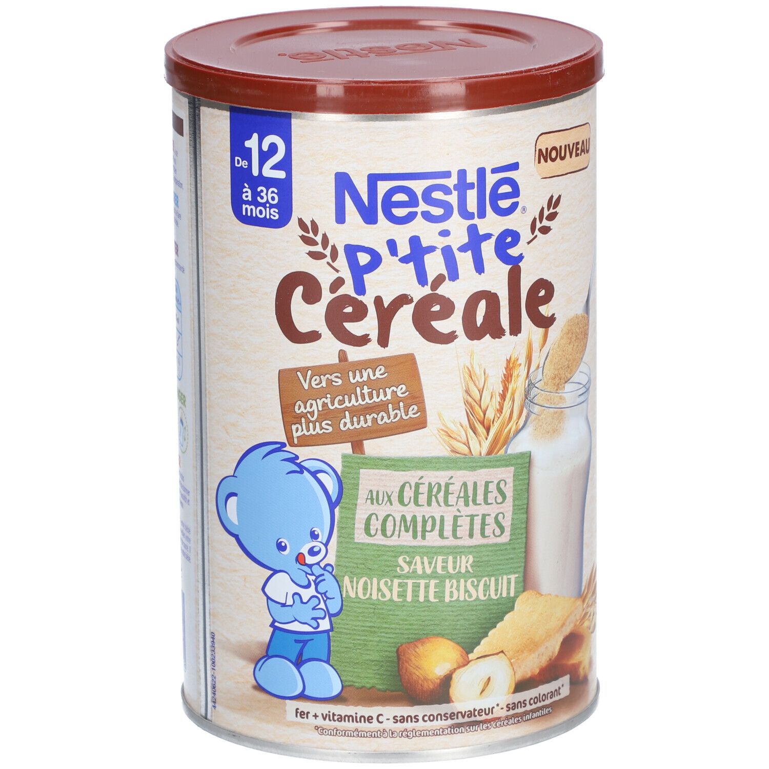 NESTLE P'tite Céréale saveur noisette biscuit de 12 à 36 mois