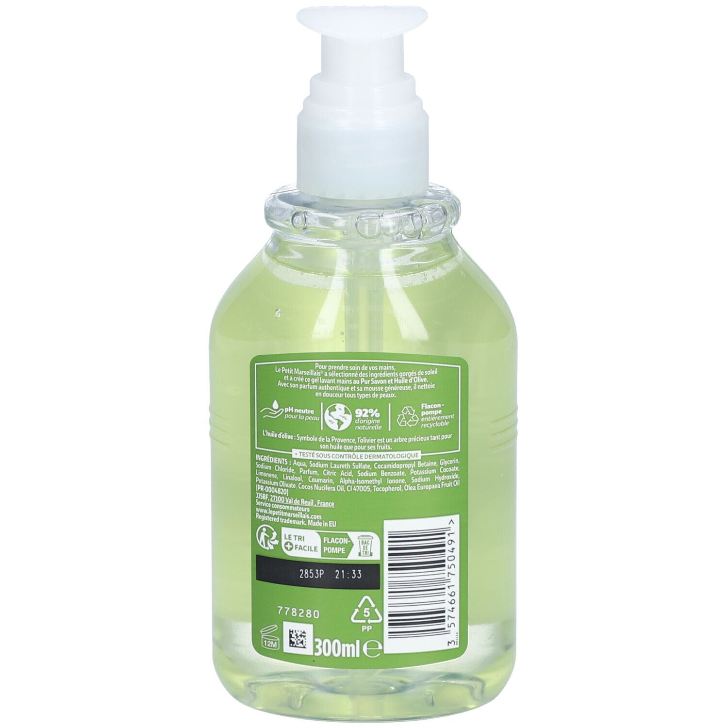 LE PETIT MARSEILLAIS Savon Liquide Antibactérien - 300ml