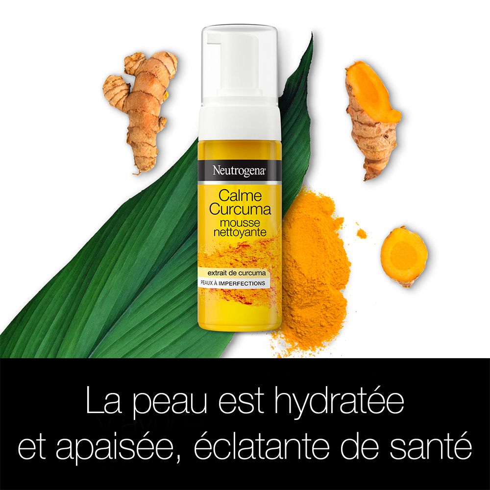 Neutrogena® Calme Curcuma : mousse nettoyante