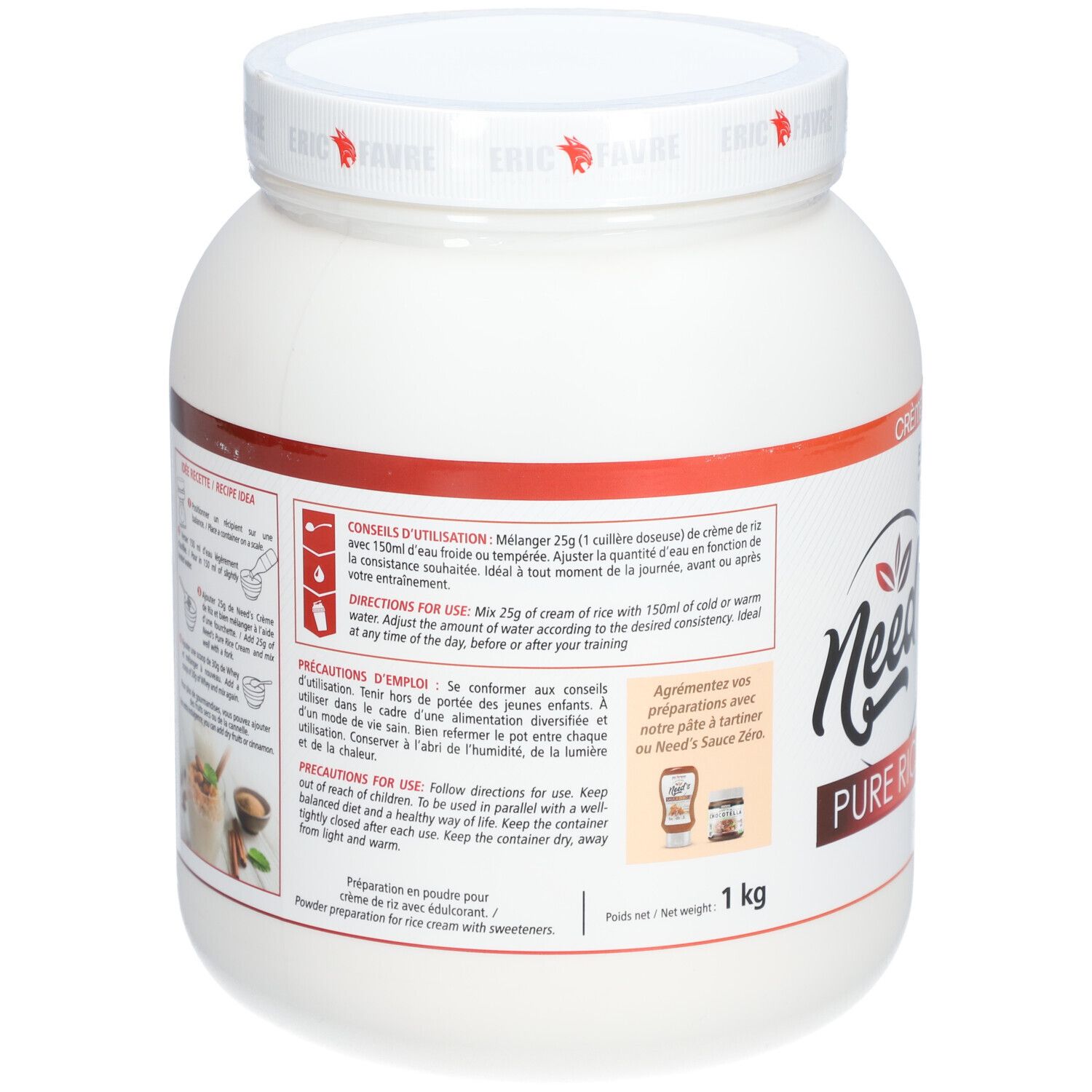 ERIC FAVRE Need's Pure Rice Cream - Crème de riz Neutre