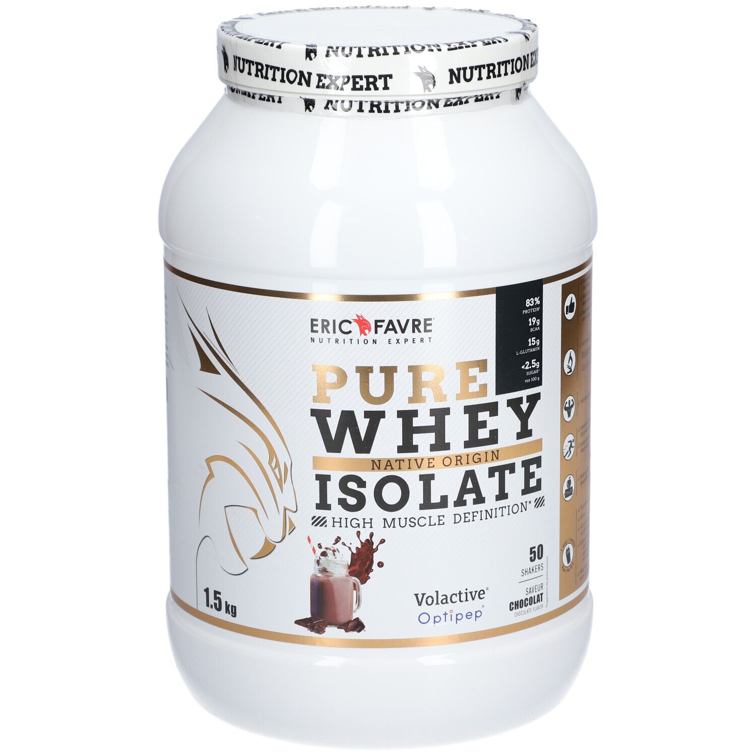 ERIC FAVRE Pure Whey Protein Native 100% Isolate Chocolat