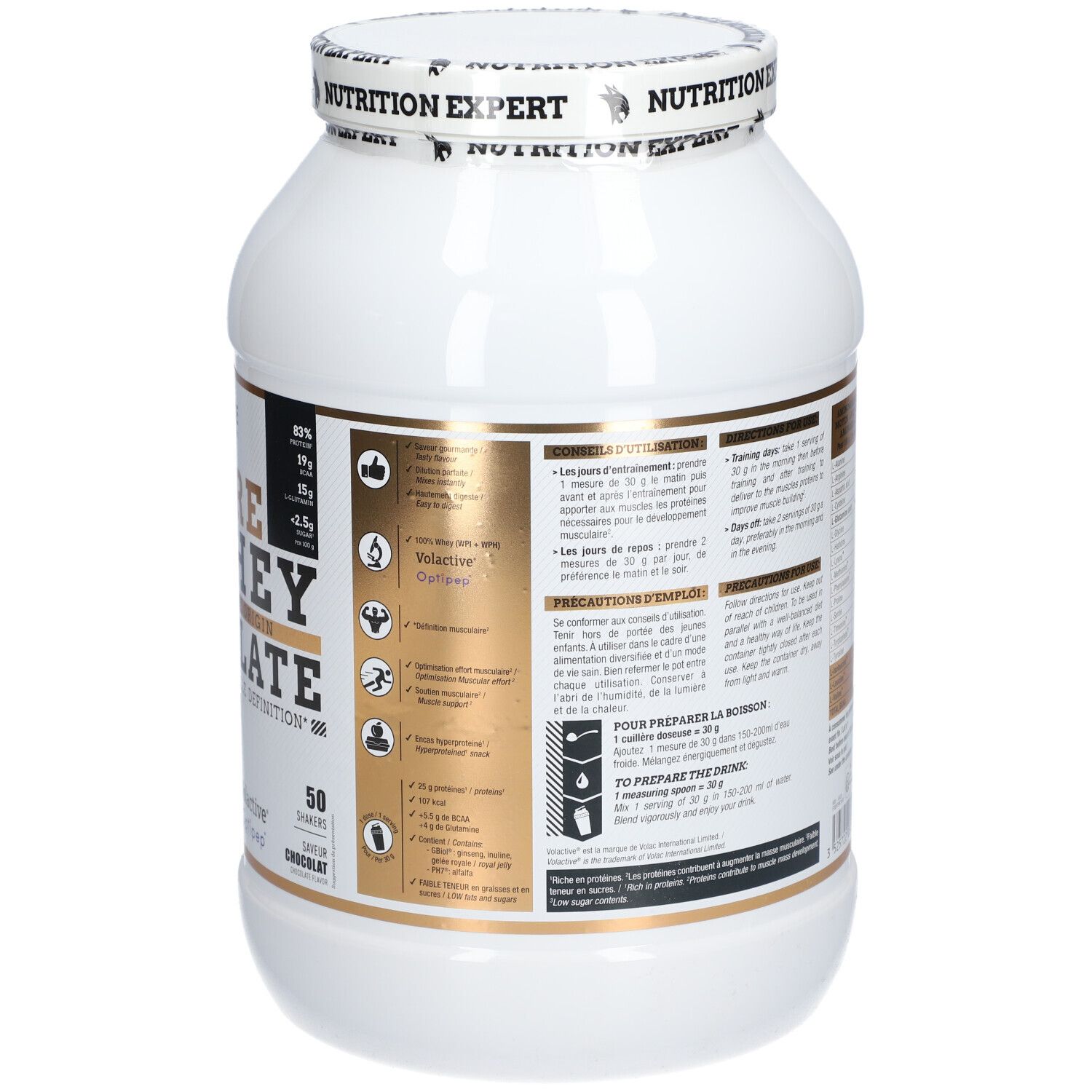 ERIC FAVRE Pure Whey Protein Native 100% Isolate Chocolat