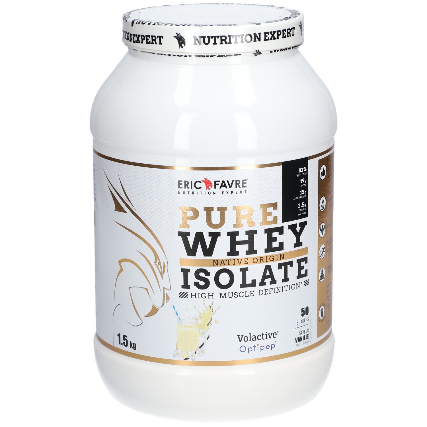 ERIC FAVRE Pure Whey Protein Native 100% Isolate Vanille