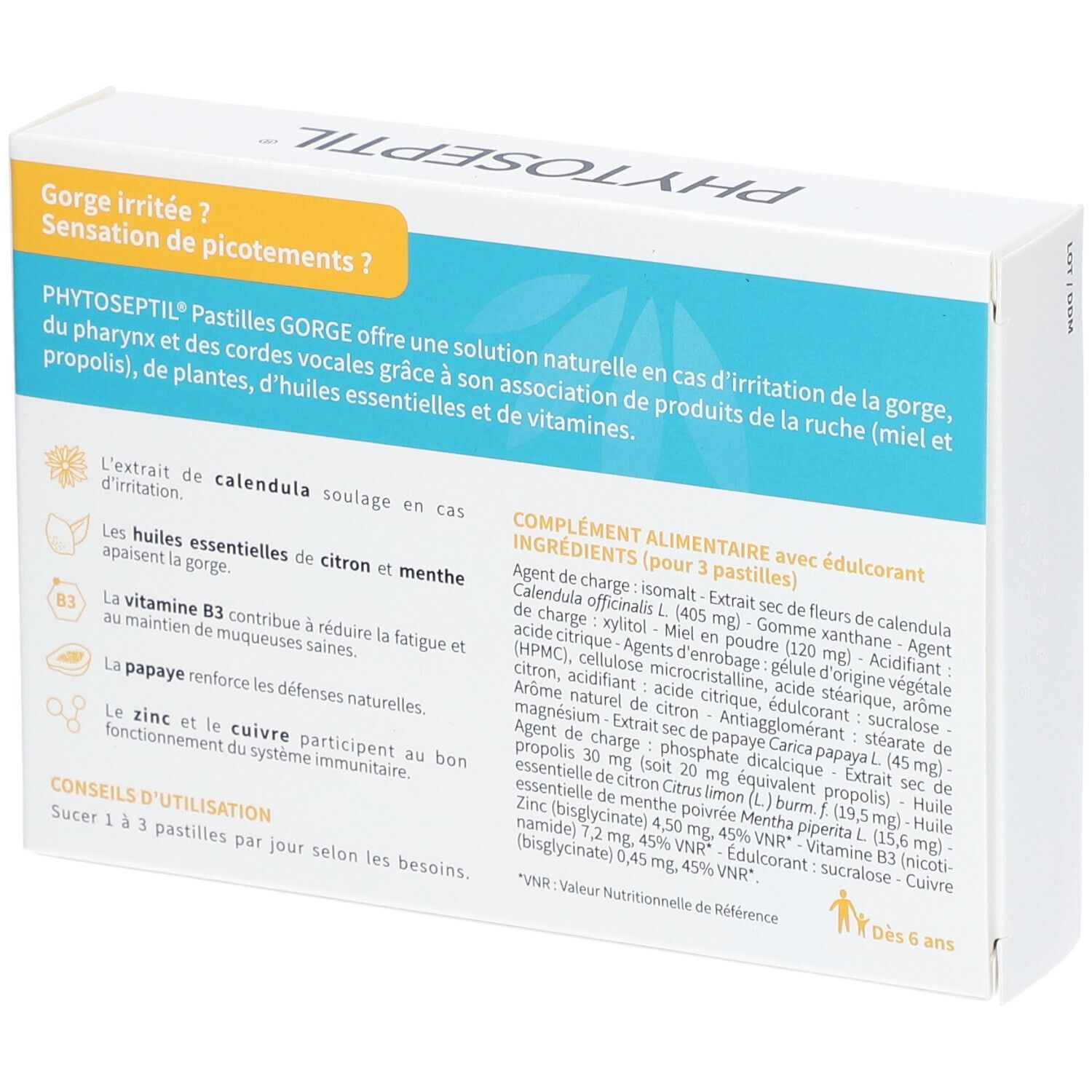 PHYTOSEPTIL® Pastilles gorge
