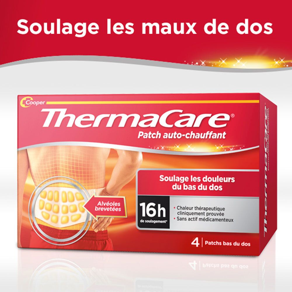 Cooper Thermacare patch chauf dos