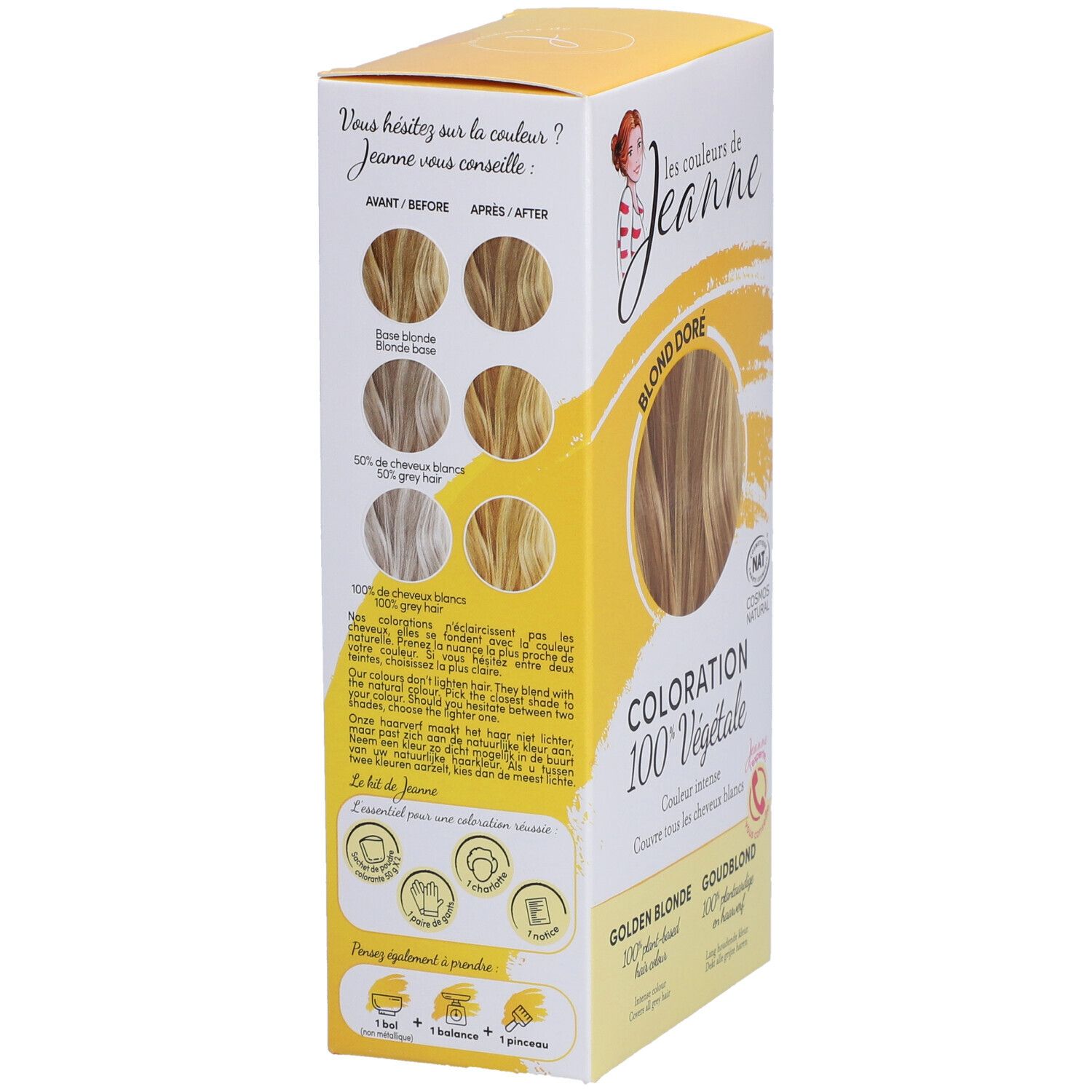 Coloration Blond doré 100% végétale 100 g