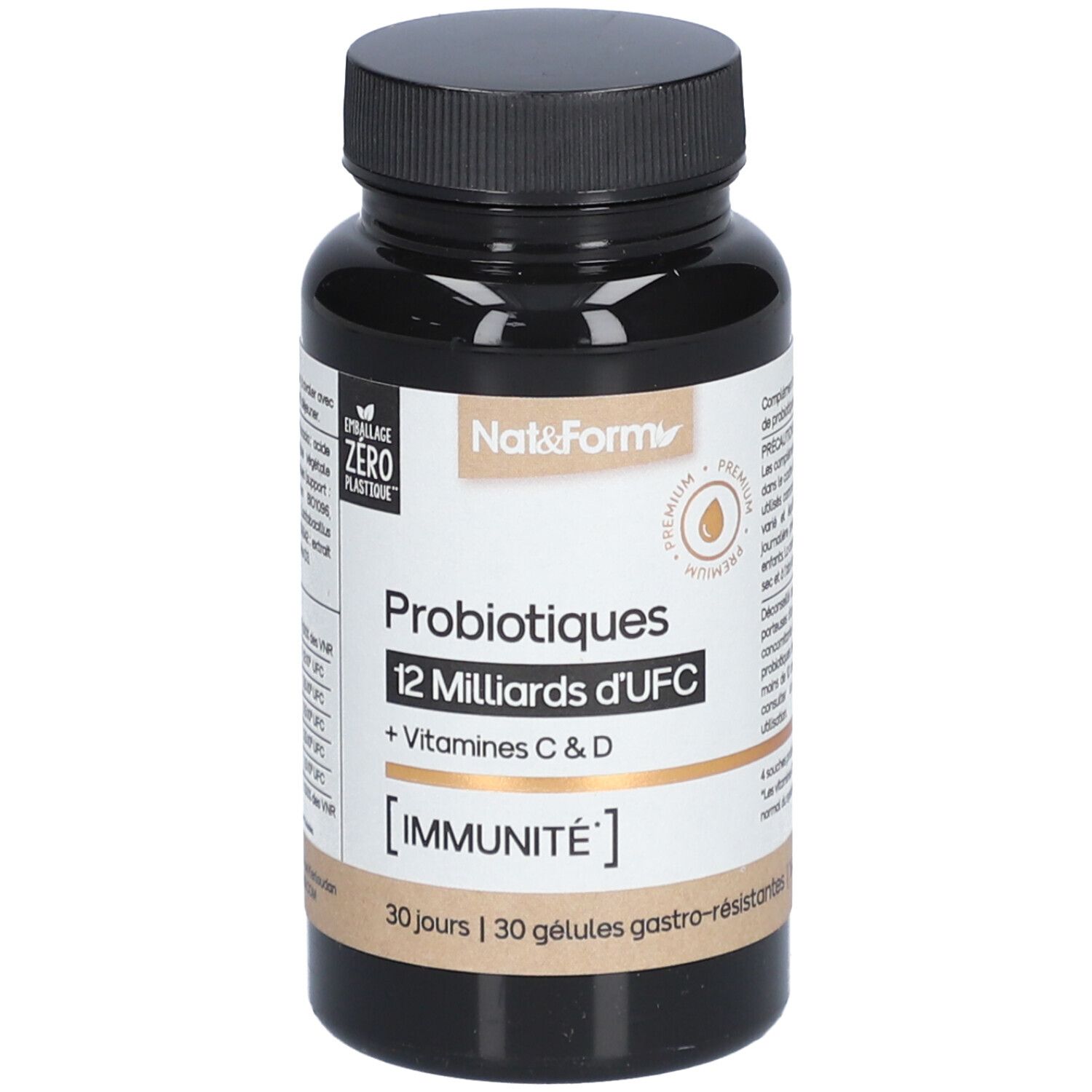Nat&Form Probiotiques 12 Milliards d'UFC + Vitamines C & D