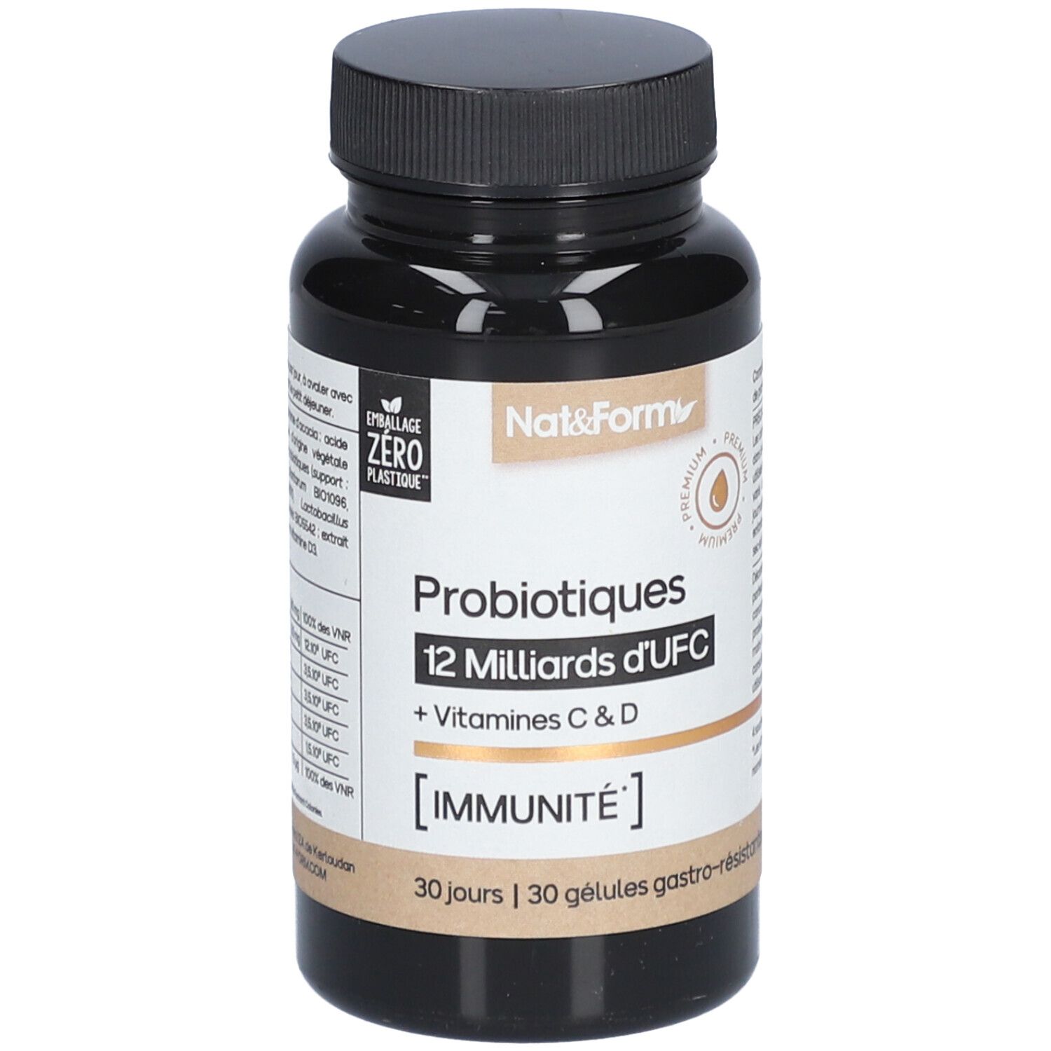 Nat&Form Probiotiques 12 Milliards d'UFC + Vitamines C & D